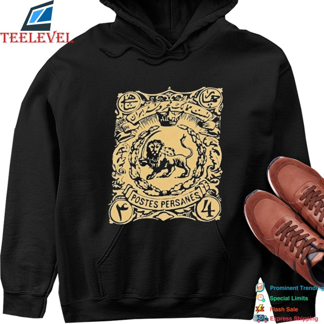 Persian Lion Stamp Iranian Heritage Historic Lion And Sun Emblem Shirt