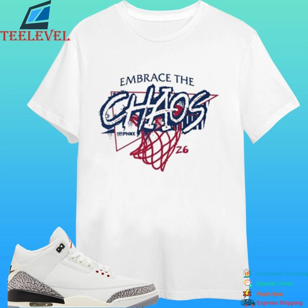Phnx Embrace The Chaos Phoenix Suns Basketball Shirt
