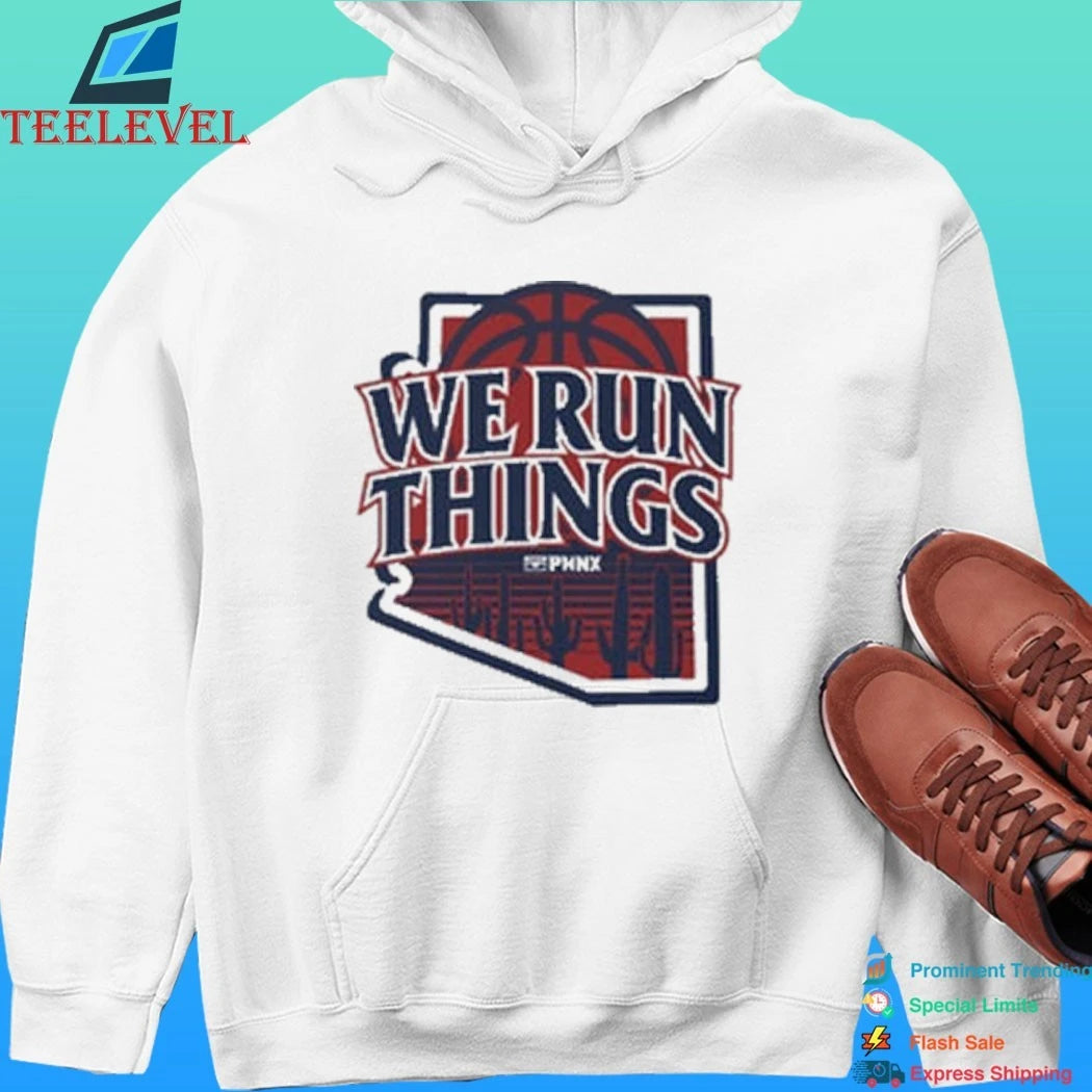Phnx We Run Things Arizona Wildcats Basketball Shirt