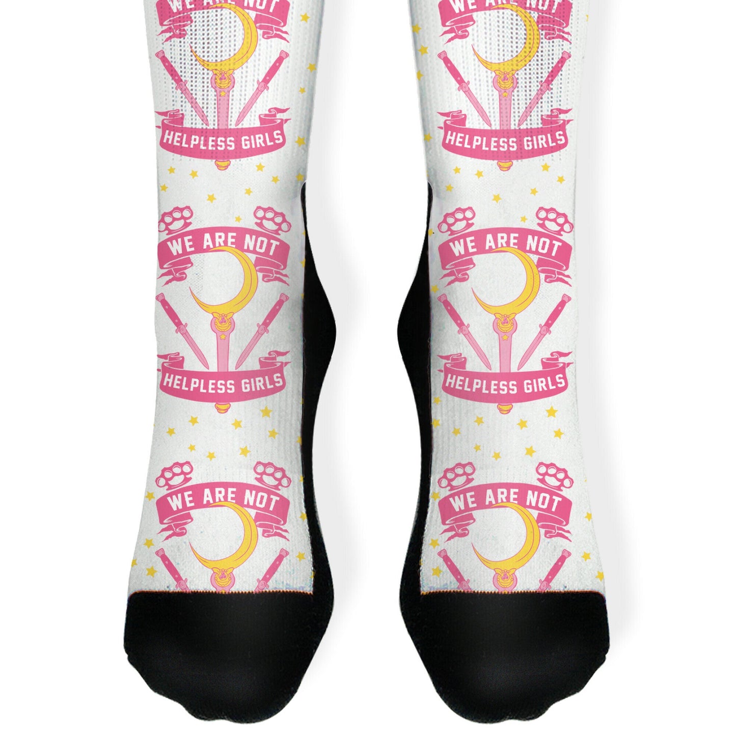 We Are Not Helpless Girls Pink Socks
