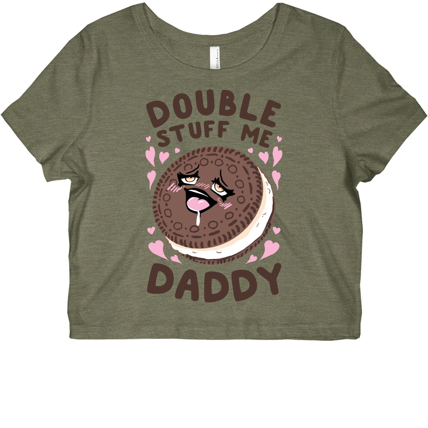 Double Stuff Me Daddy Graphic Baby Tee
