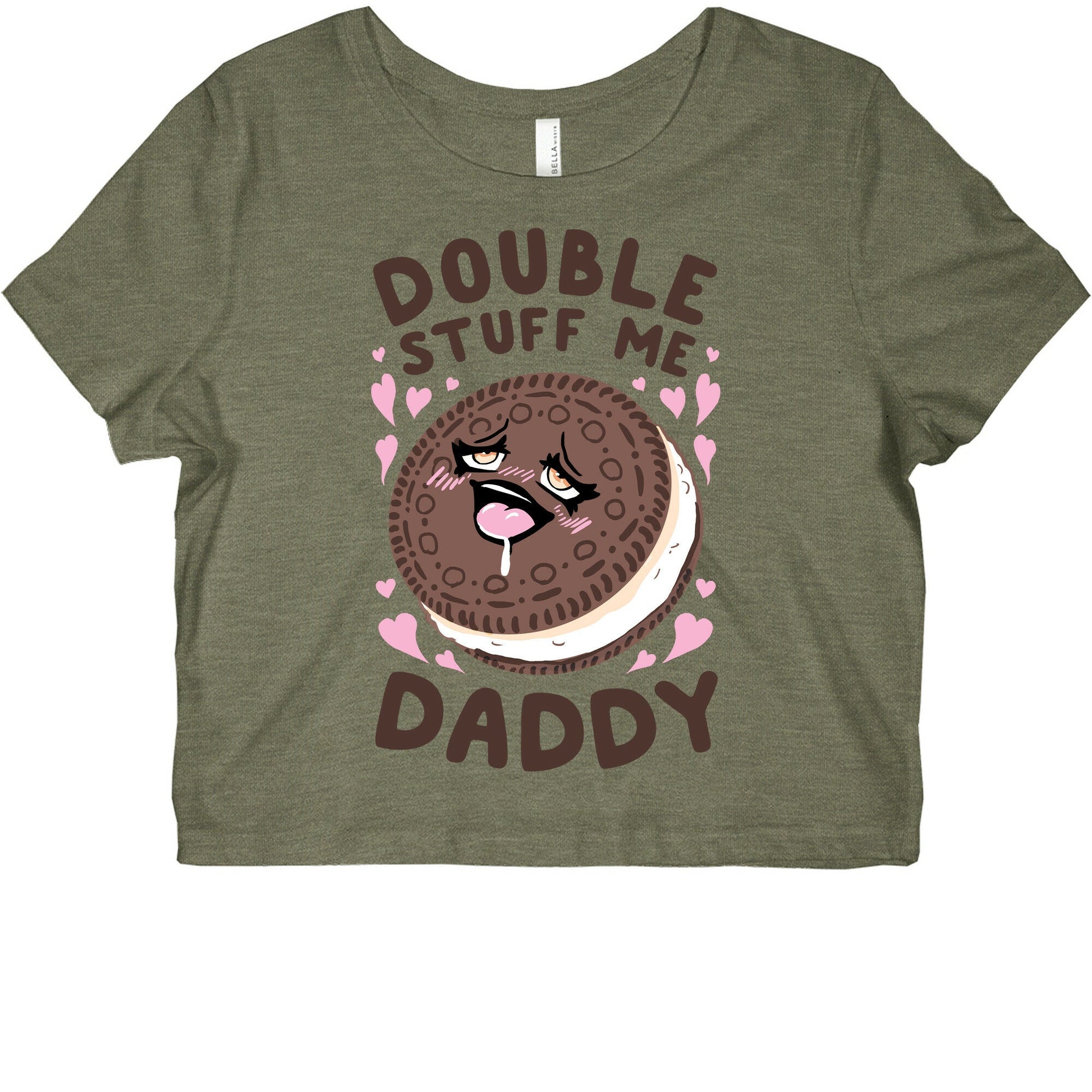 Double Stuff Me Daddy Graphic Baby Tee