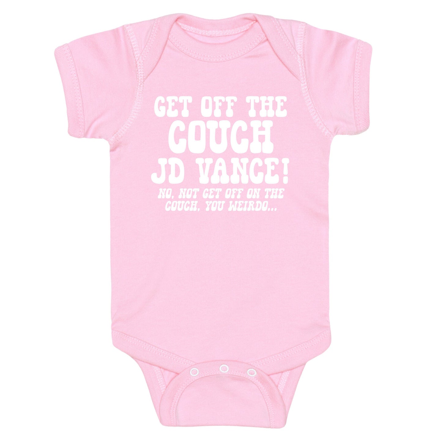 Get Off The Couch JD Vance Baby One-Piece