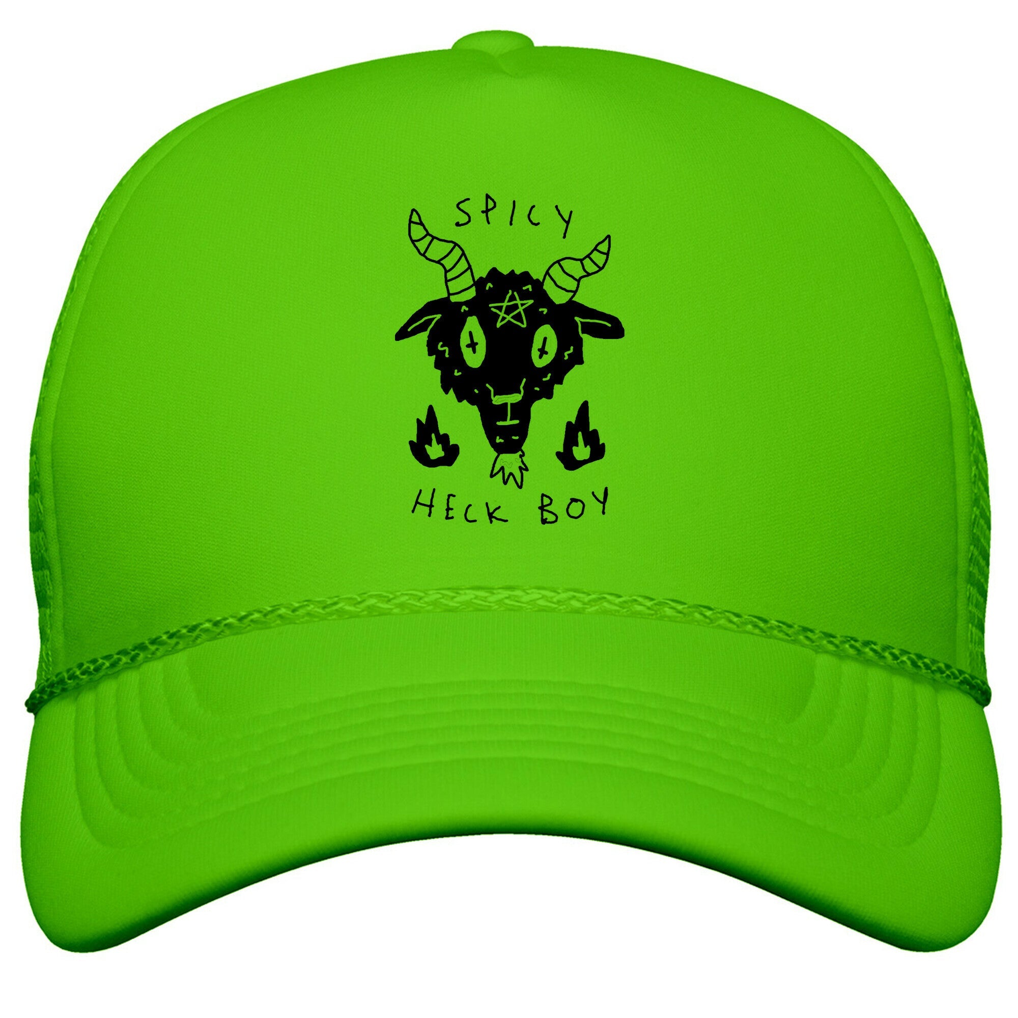 Spicy Heck Boy Satan Snapback Trucker Hat