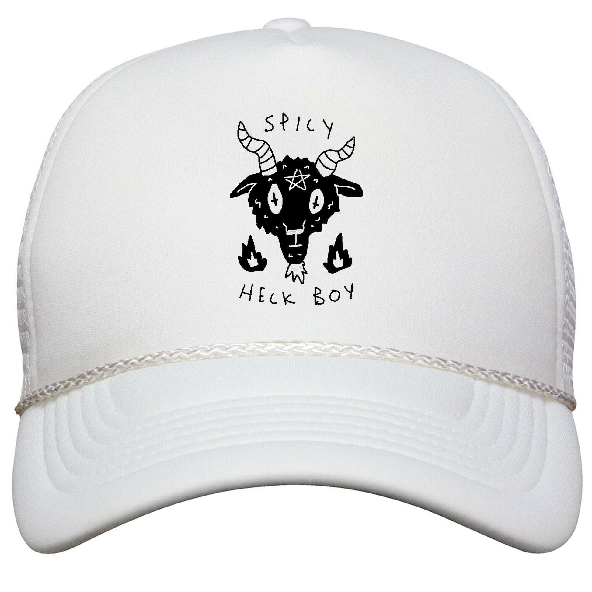Spicy Heck Boy Satan Snapback Trucker Hat
