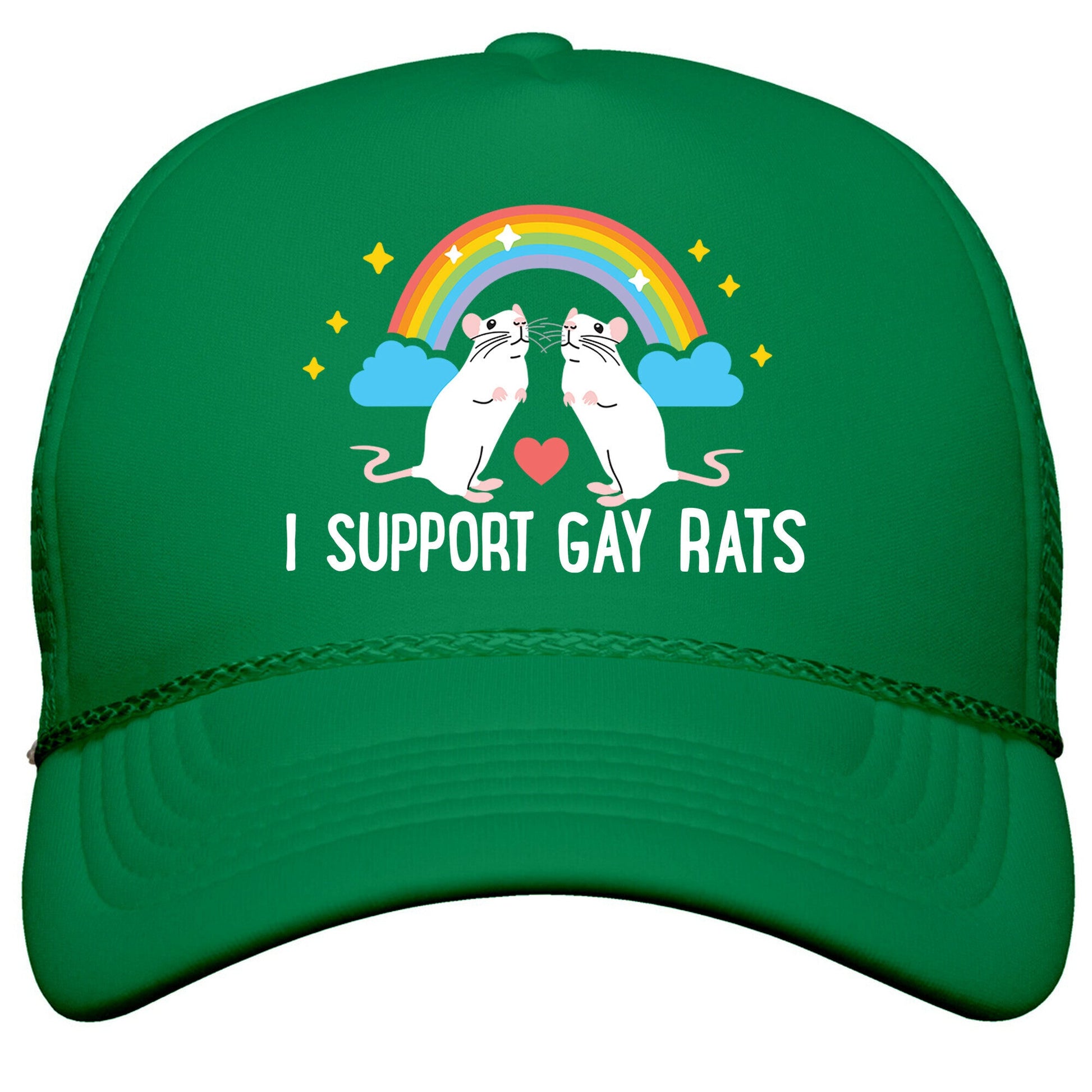 I Support Gay Rats Snapback Trucker Hat
