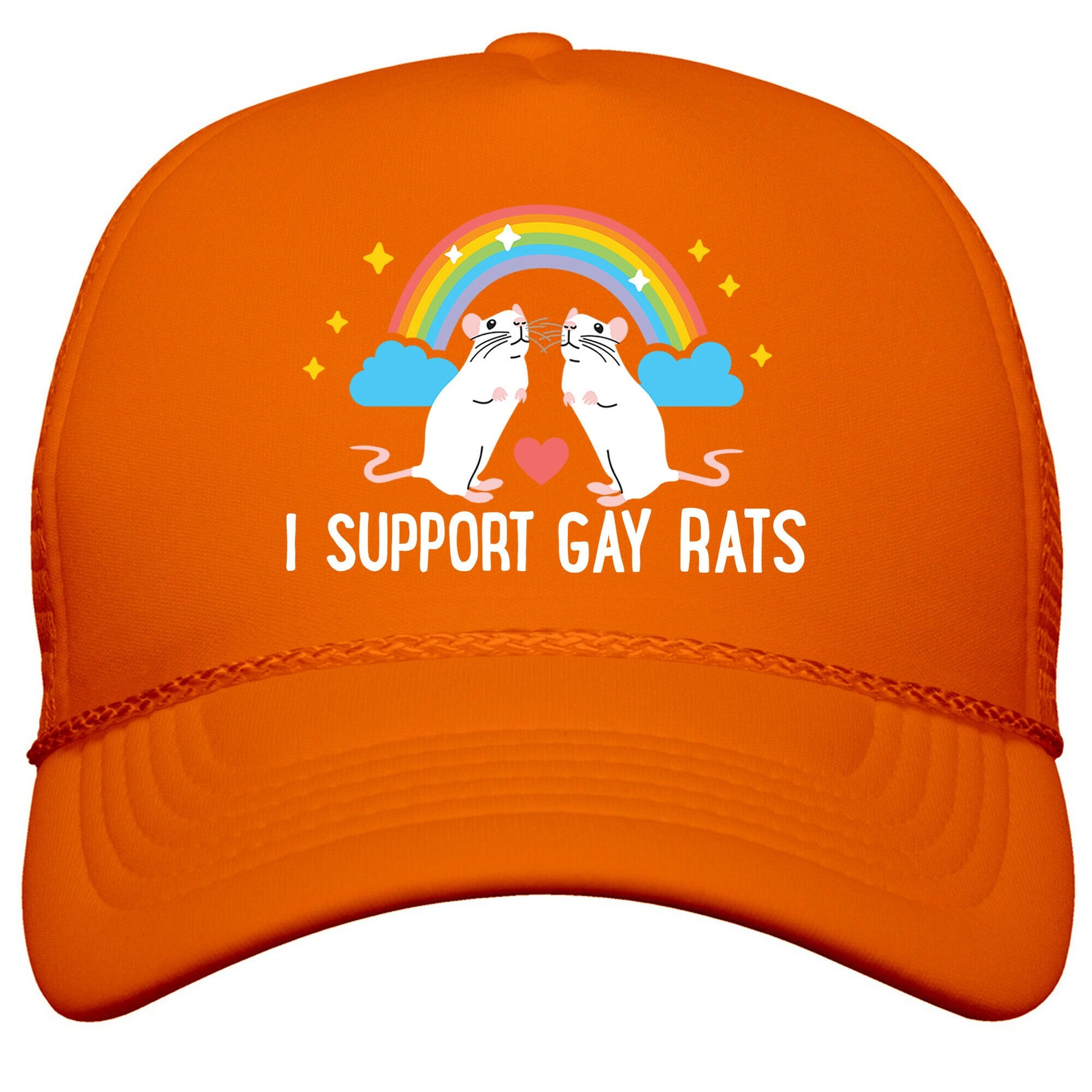 I Support Gay Rats Snapback Trucker Hat