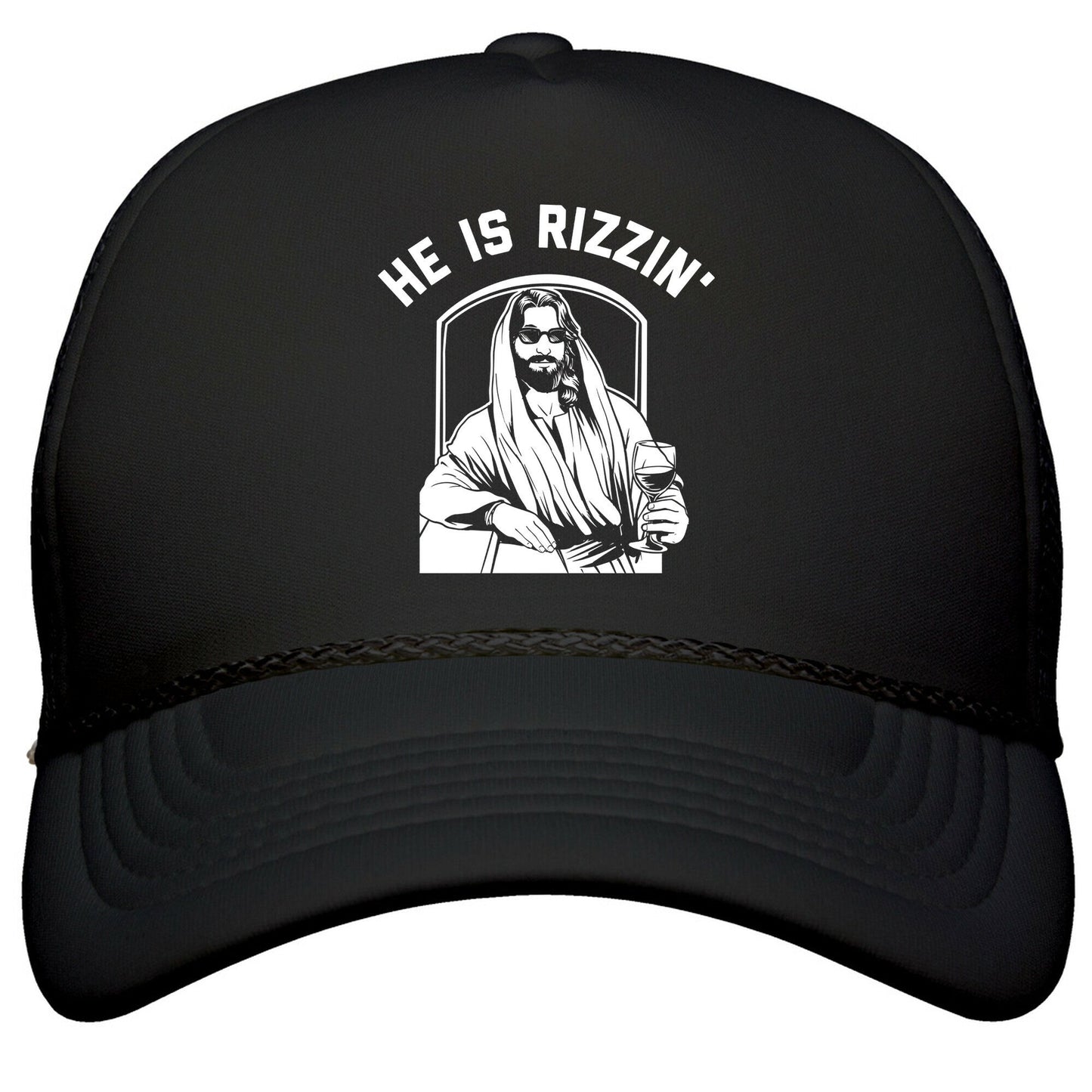 He Is Rizzin  Snapback Trucker Hat
