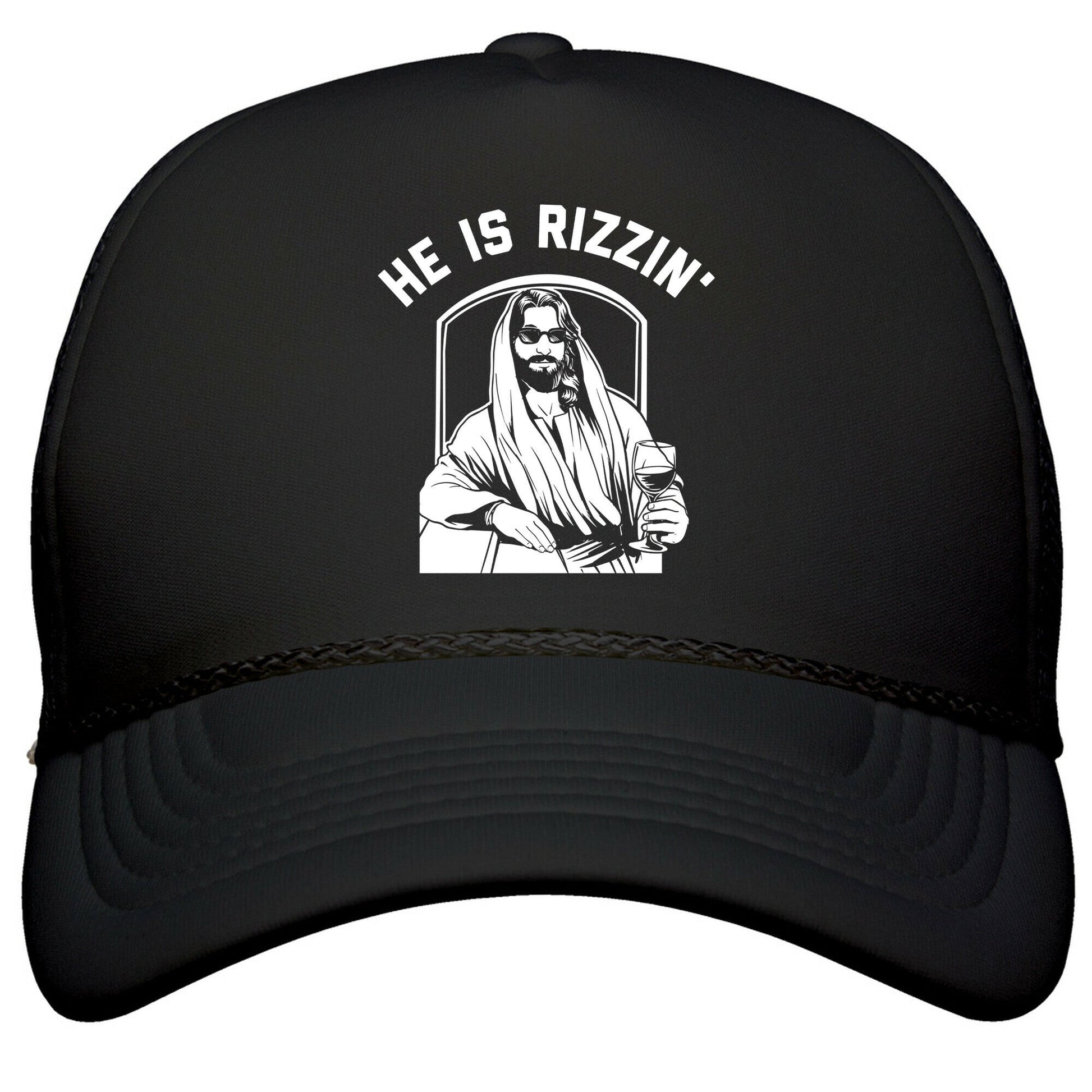 He Is Rizzin  Snapback Trucker Hat