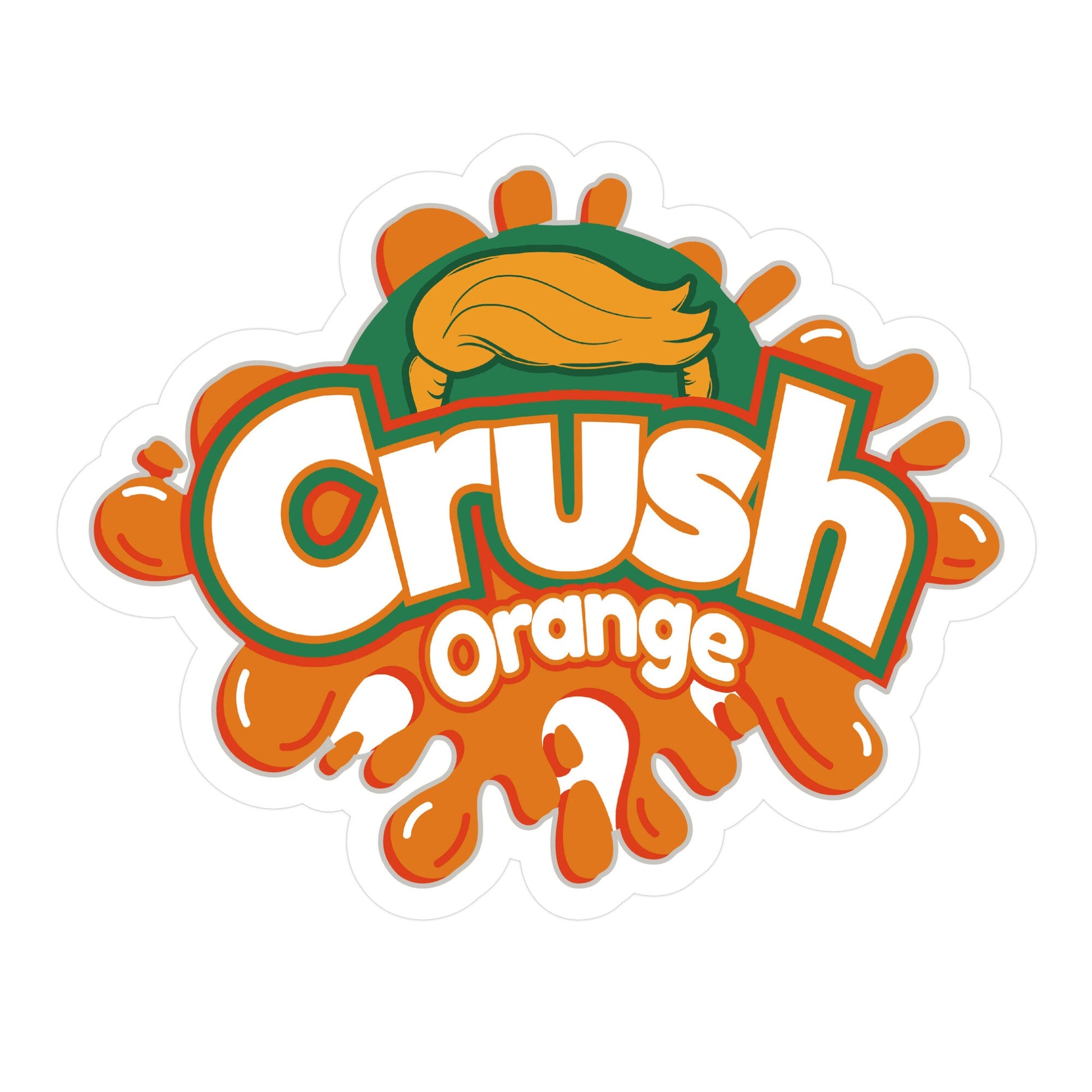 Orange Crush Harris Walz 2024 Sticker