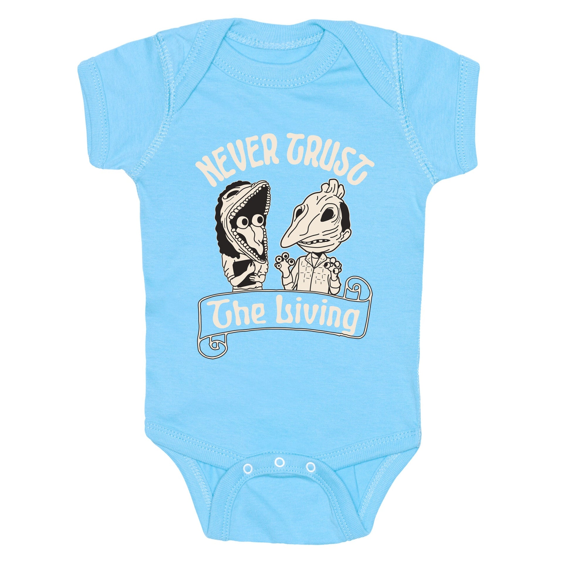 Beetlejuice Never Trust The Living Baby One-Piece