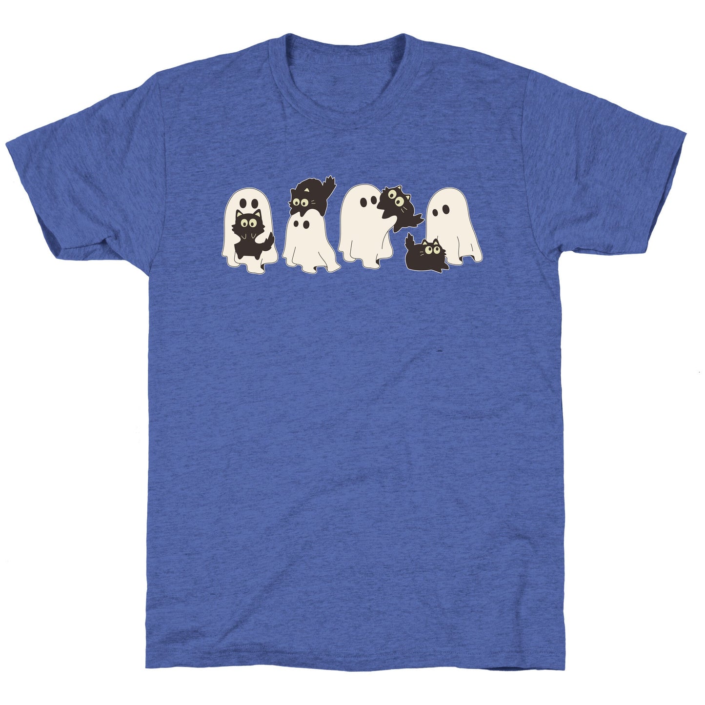 Cute Ghost Cats Unisex Triblend Tee