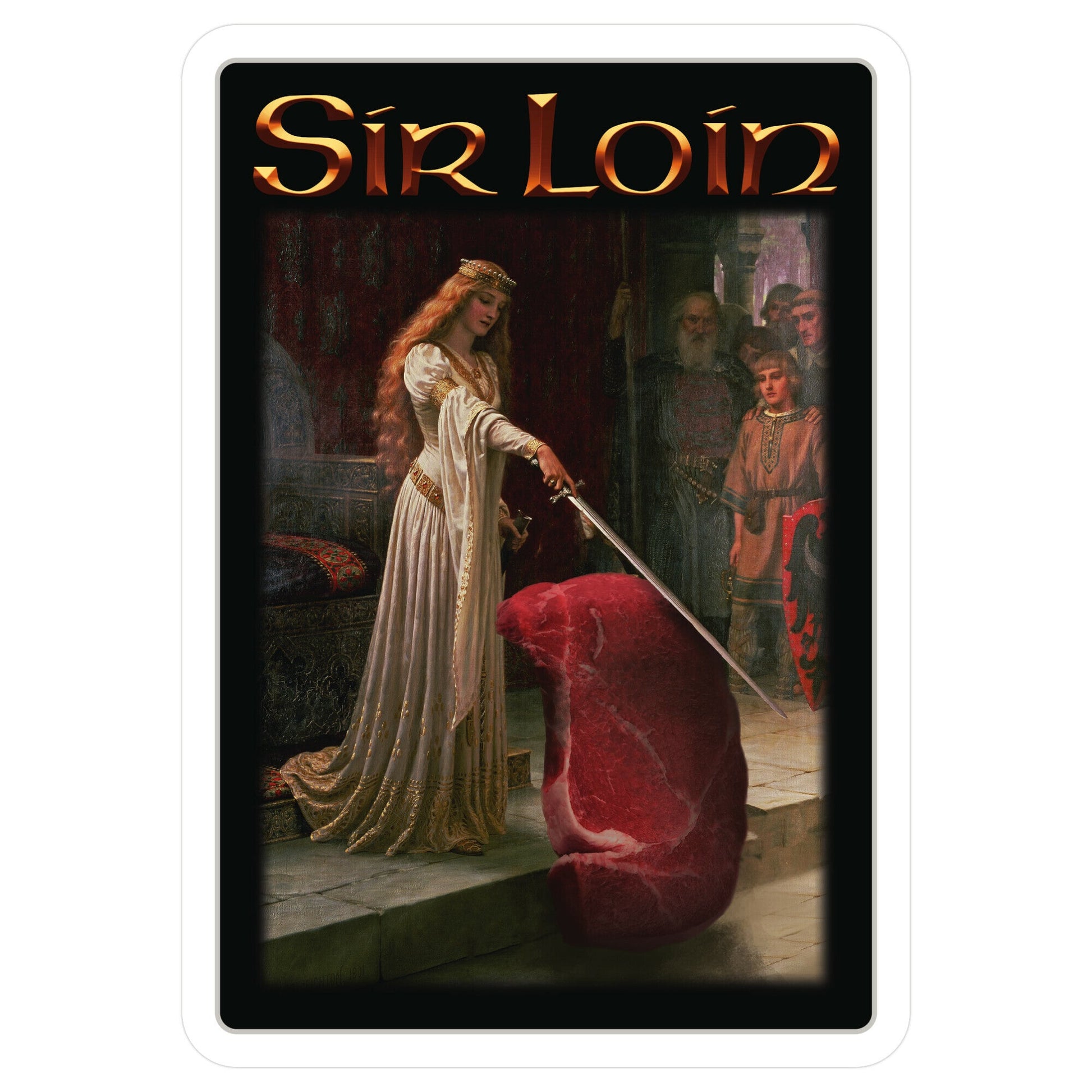 Sir Loin Steak Meme Sticker