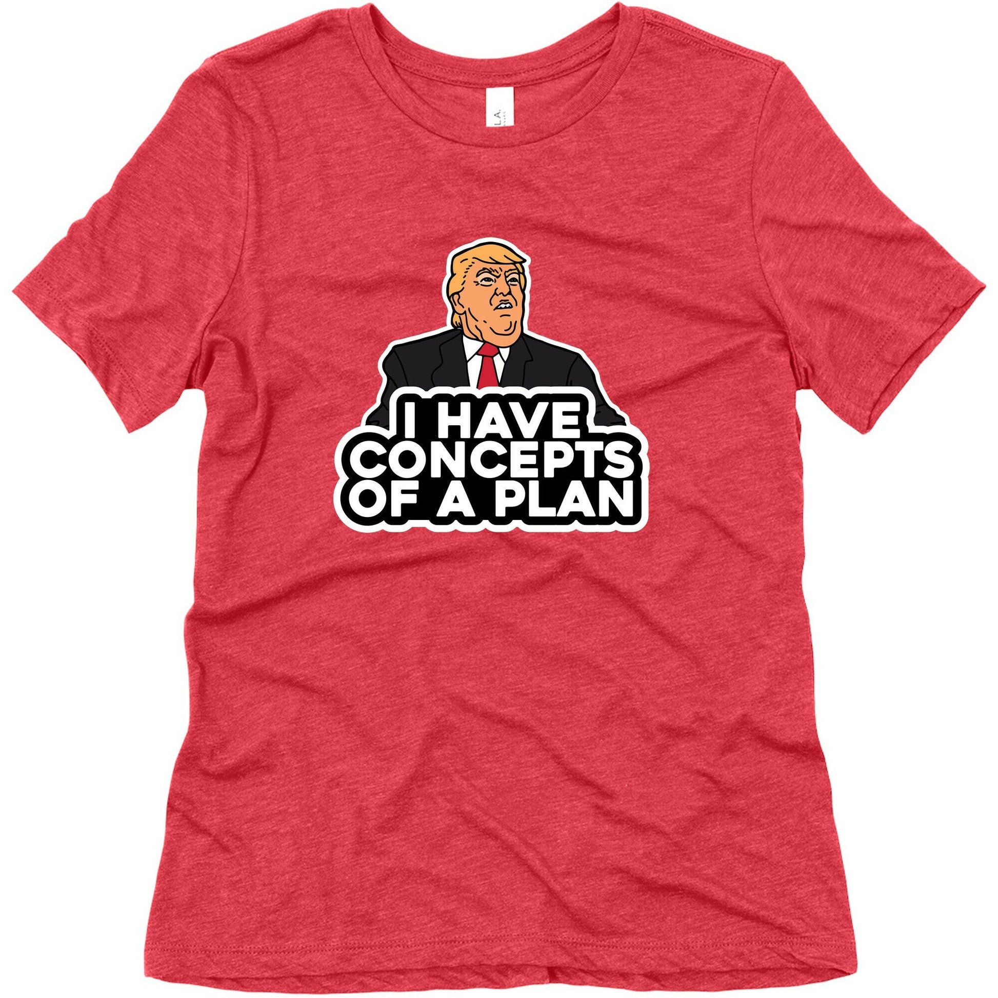 I Have Concepts of a Plan Womens Triblend Tee