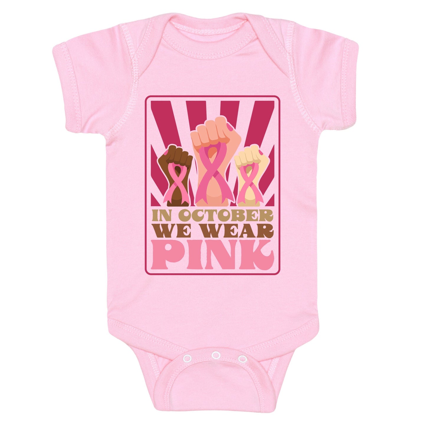 In October We Wear Pink Baby One-Piece
