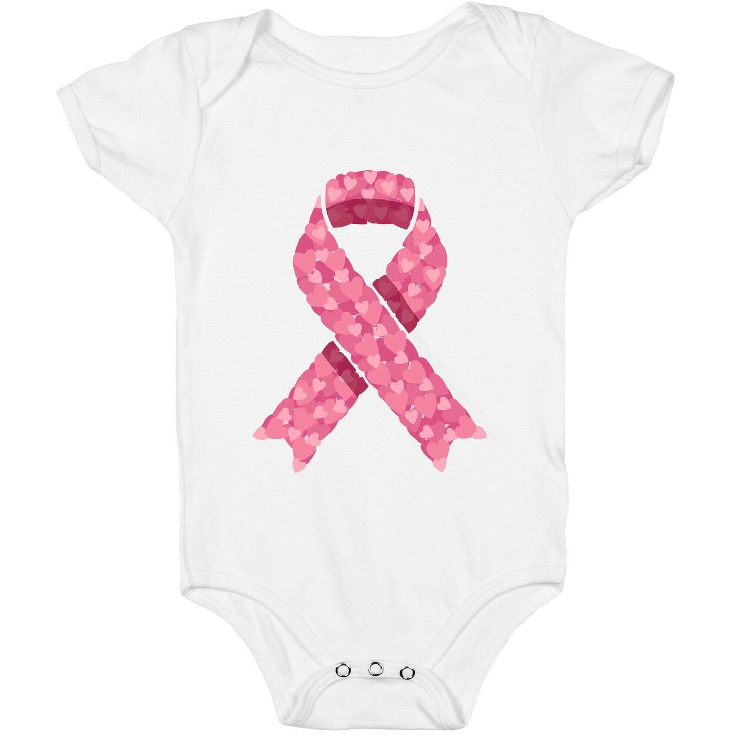 Pink Ribbon Baby One-Piece