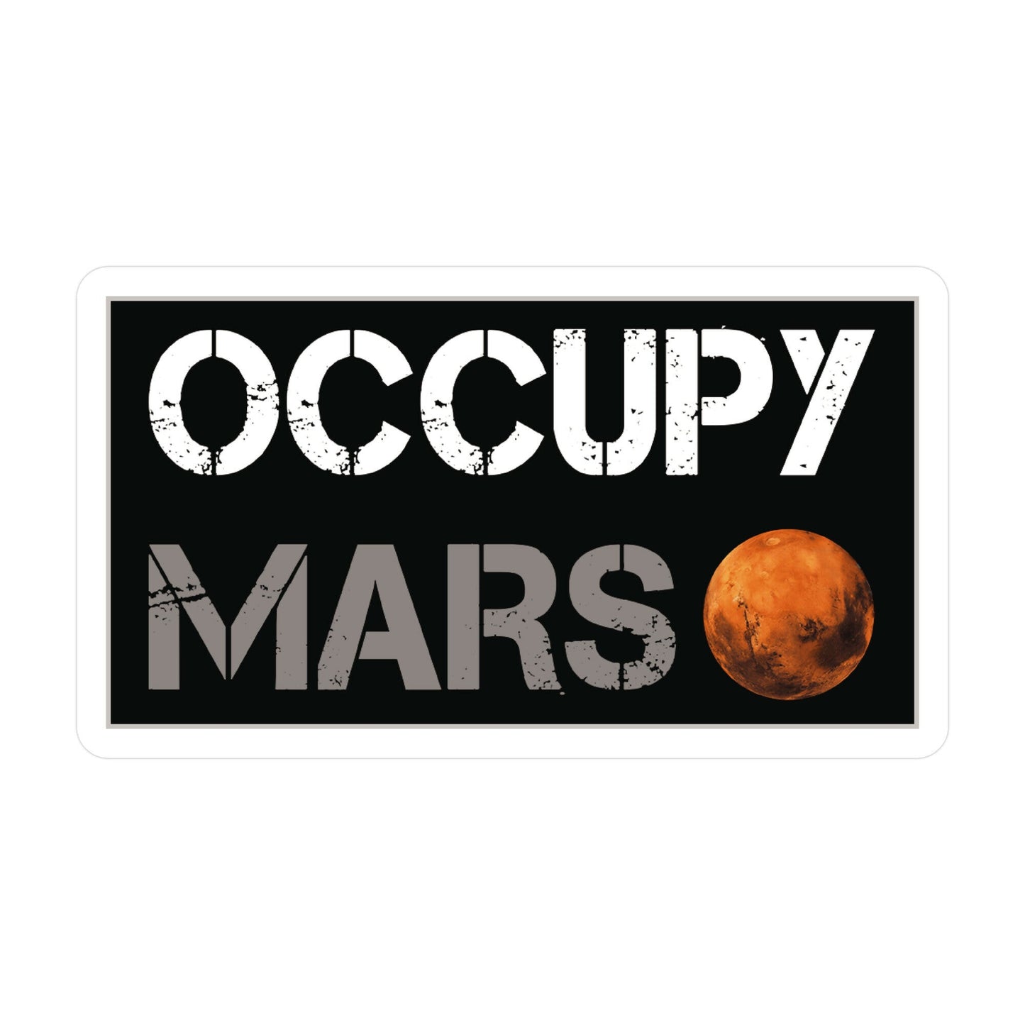 Occupy Mars Sticker