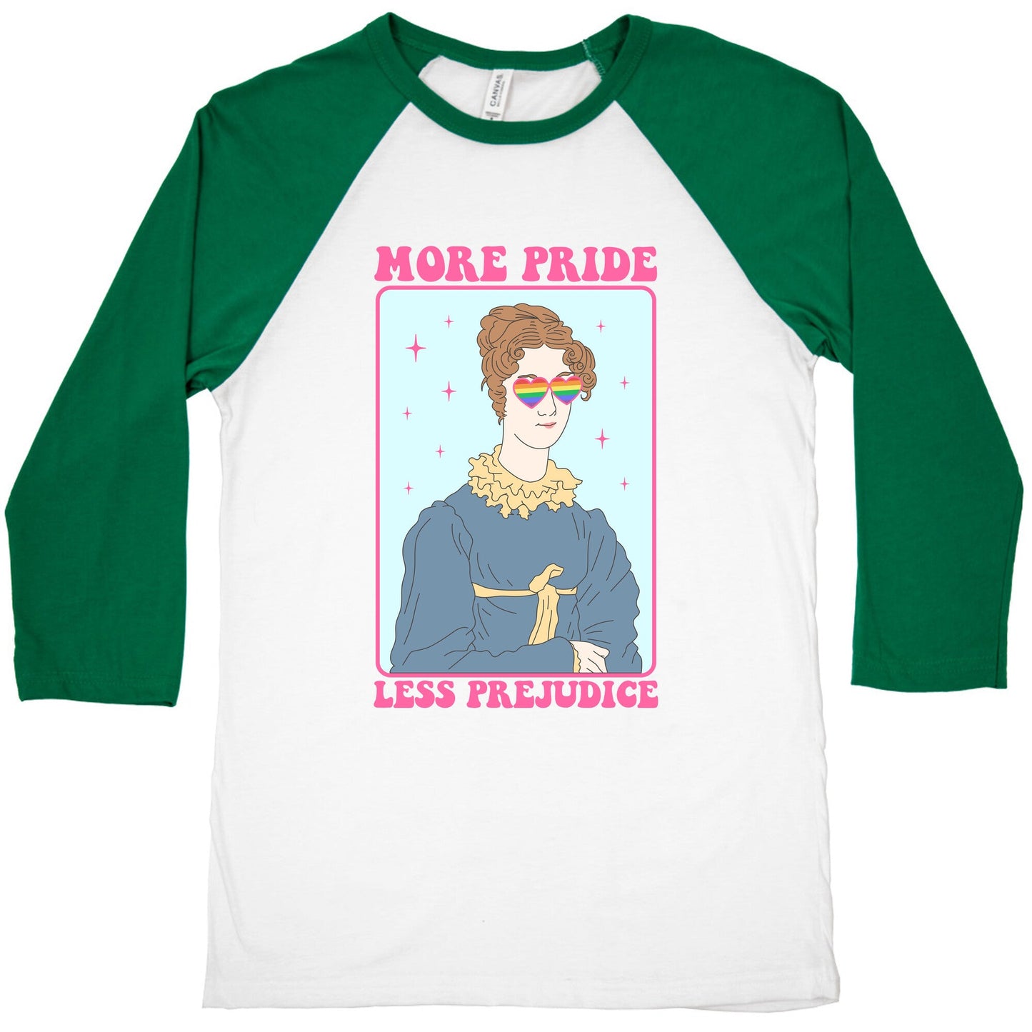 More Pride Less Prejudice Baseball Tee