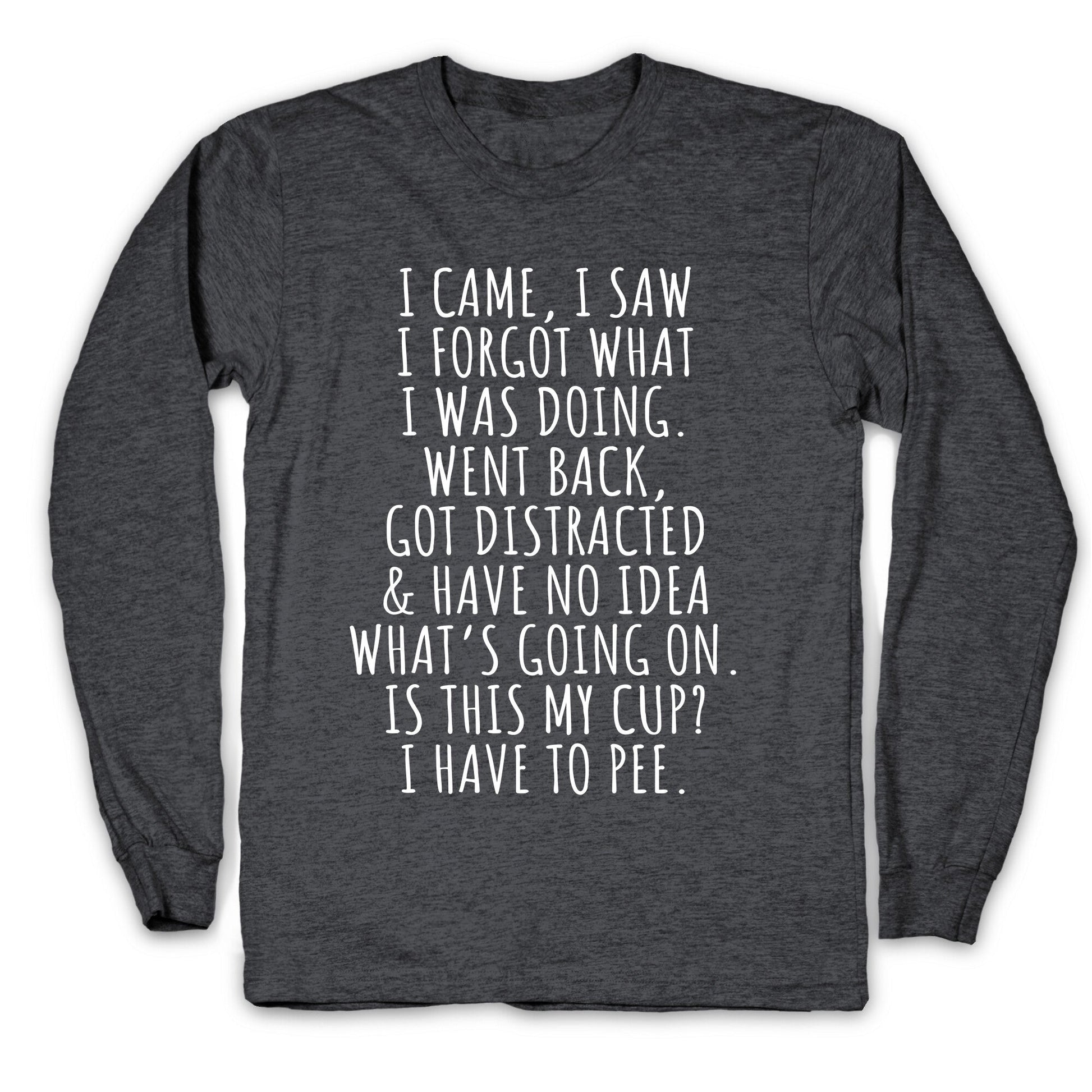 I Came I Saw I Forgot What I Was Doing Longsleeve Tee