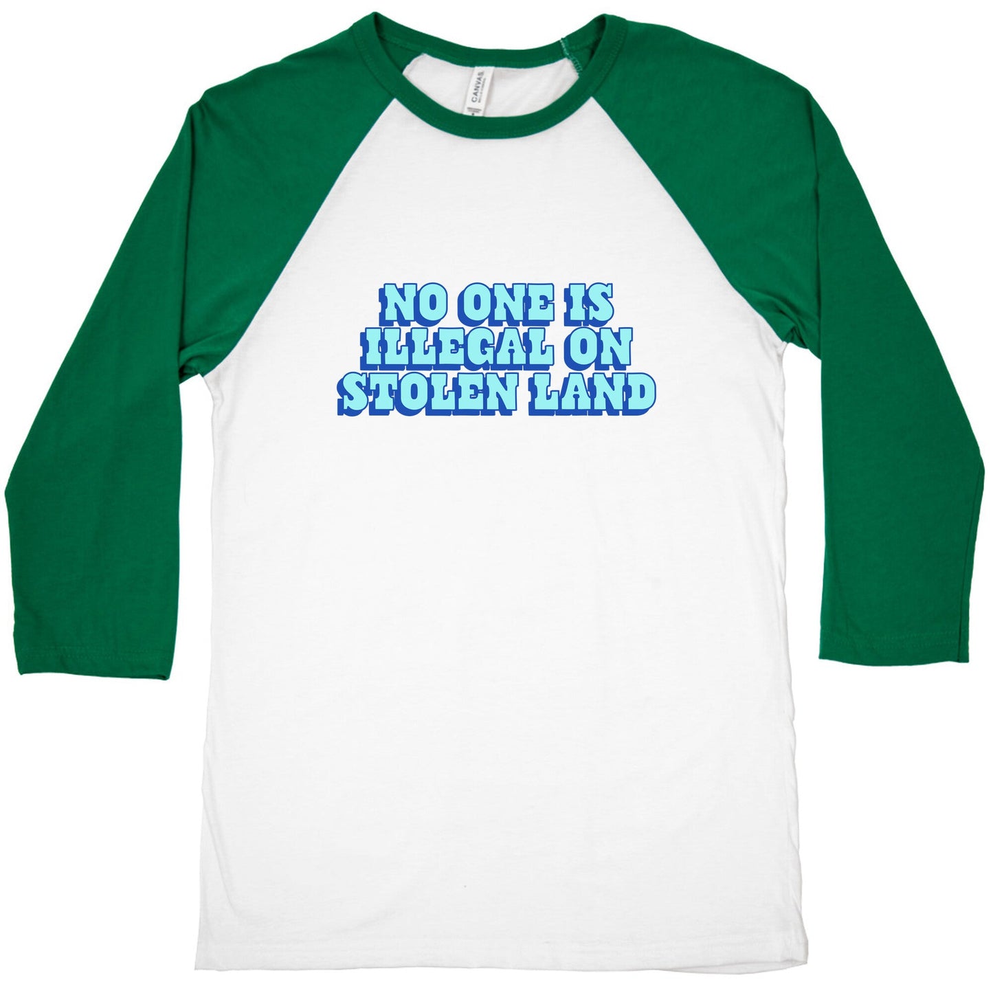 No One Is Illegal Baseball Tee