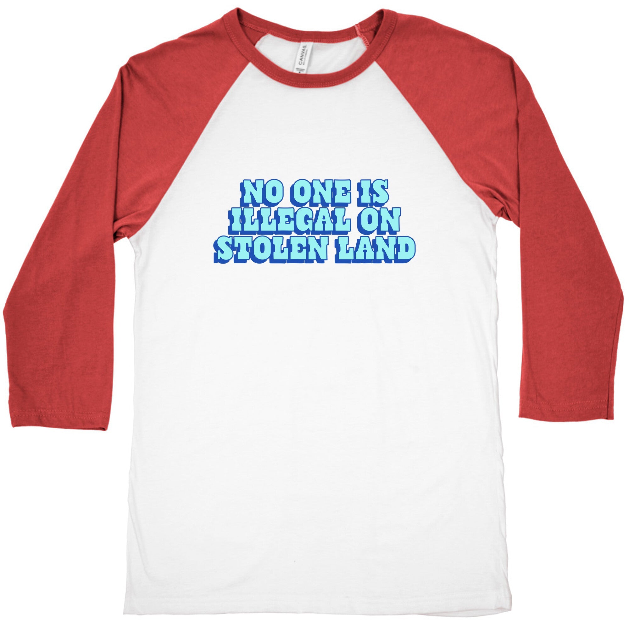 No One Is Illegal Baseball Tee