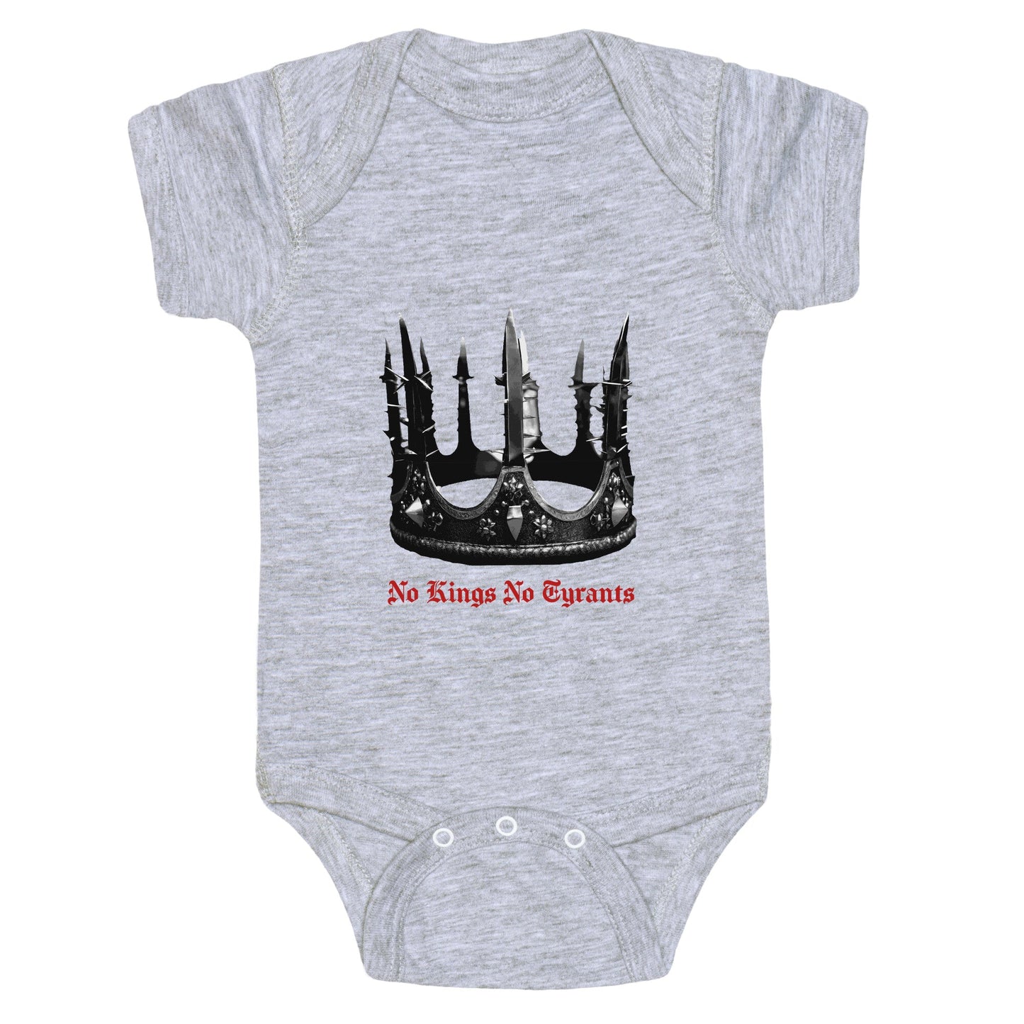 No Kings No Tyrants Crown Baby One-Piece
