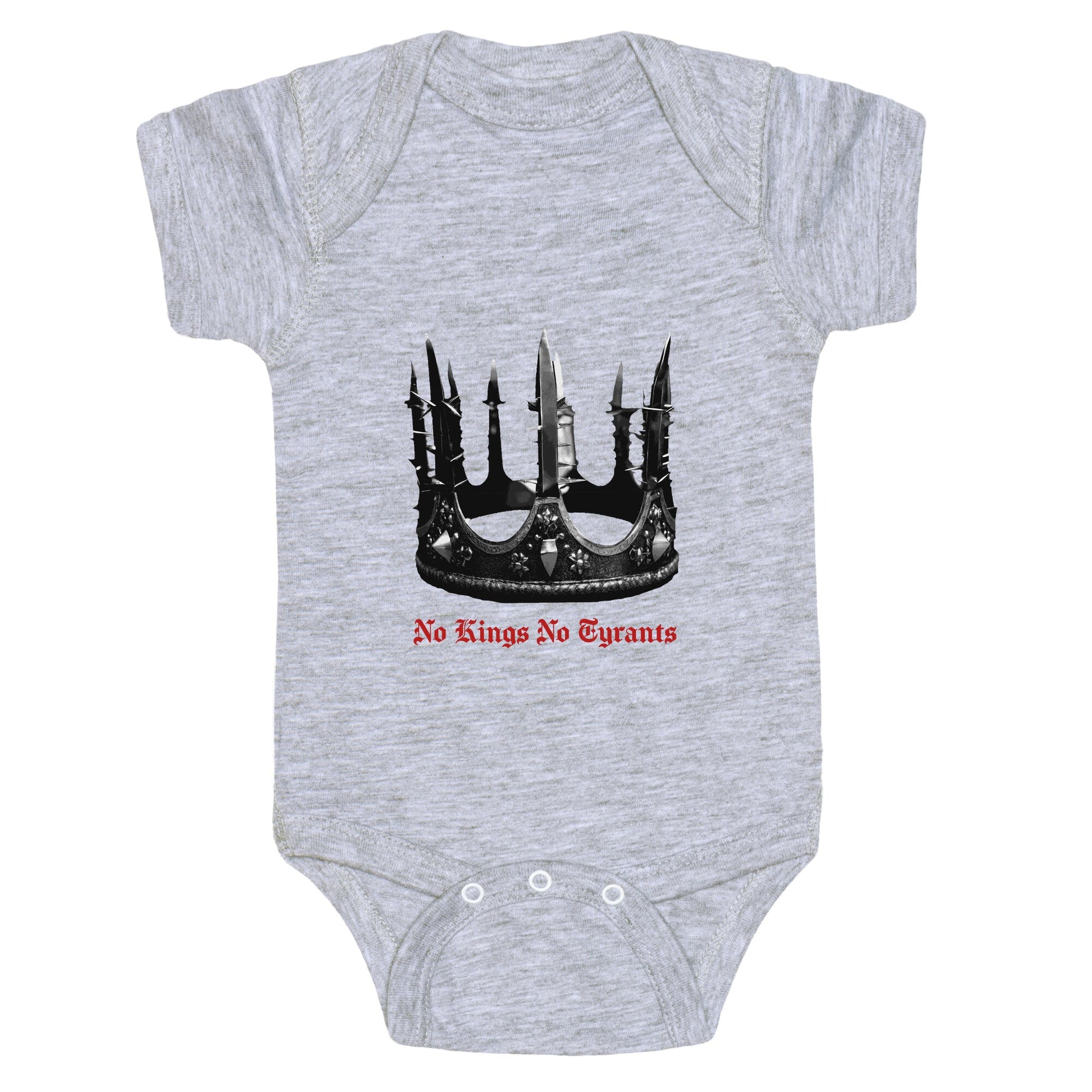 No Kings No Tyrants Crown Baby One-Piece
