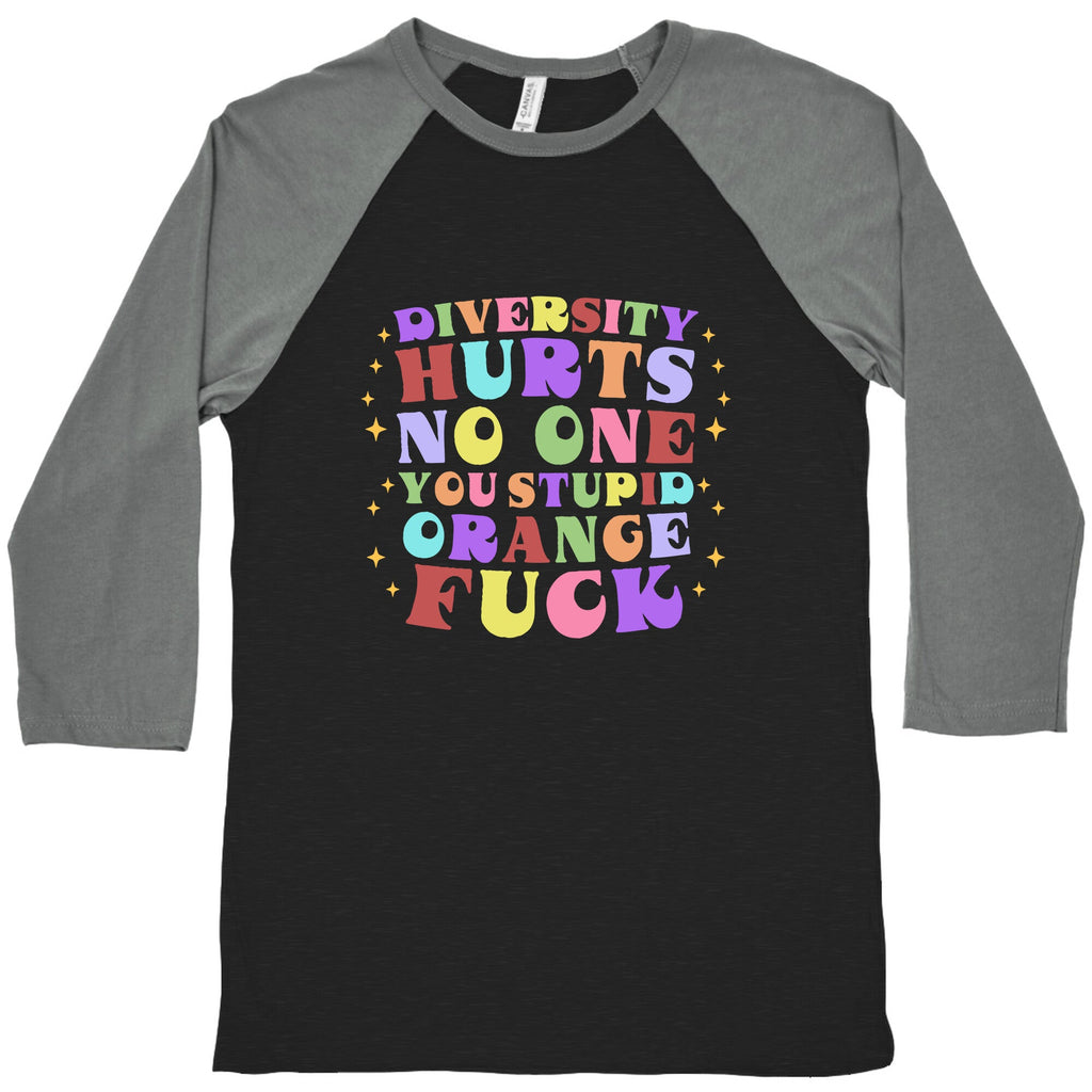Diversity Hurts No One Baseball Tee
