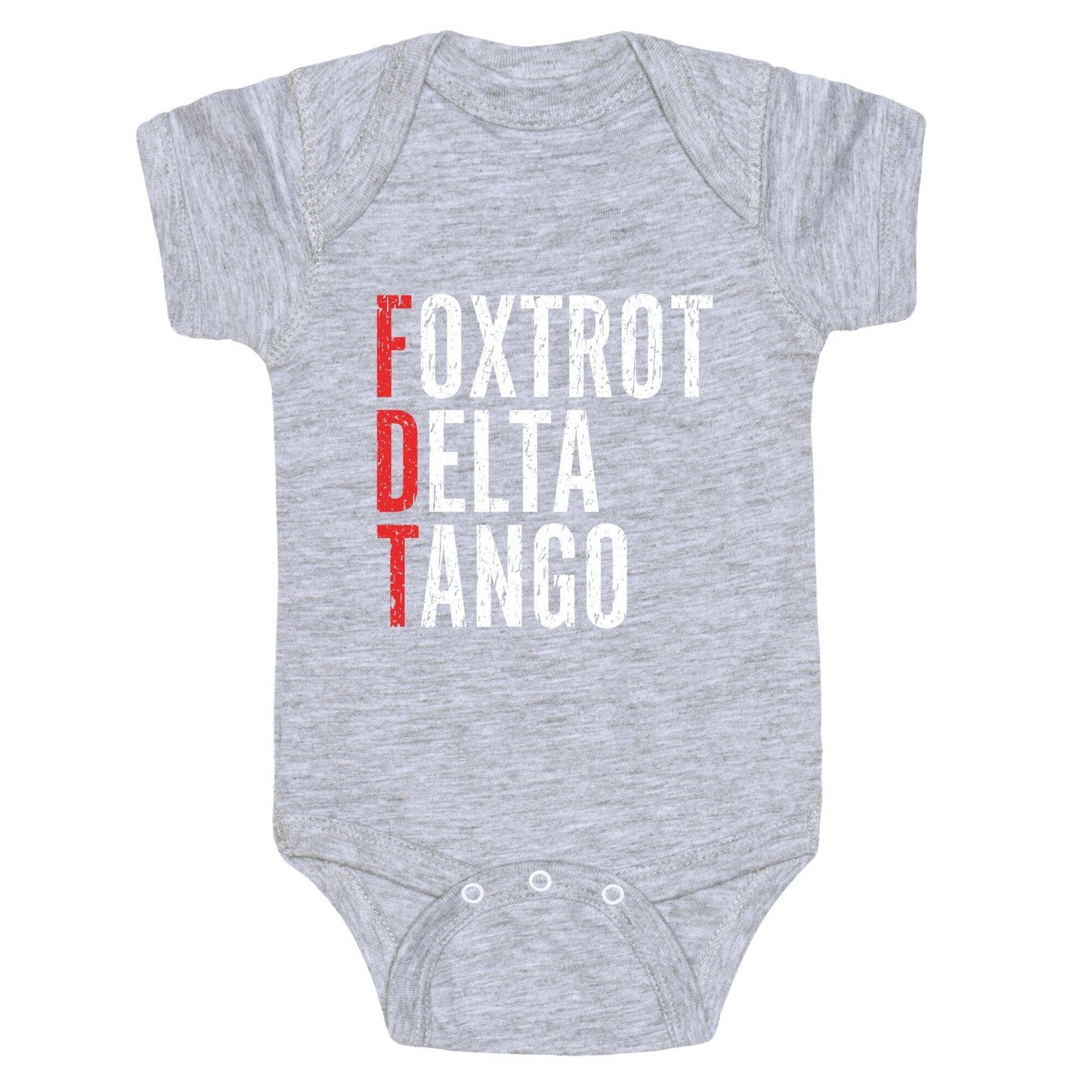 Foxtrot Delta Tango FDT Baby One-Piece