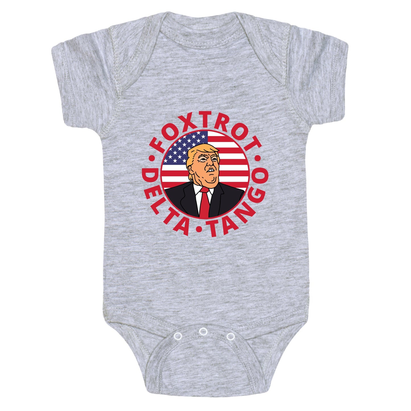 Foxtrot Delta Tango Trump Baby One-Piece