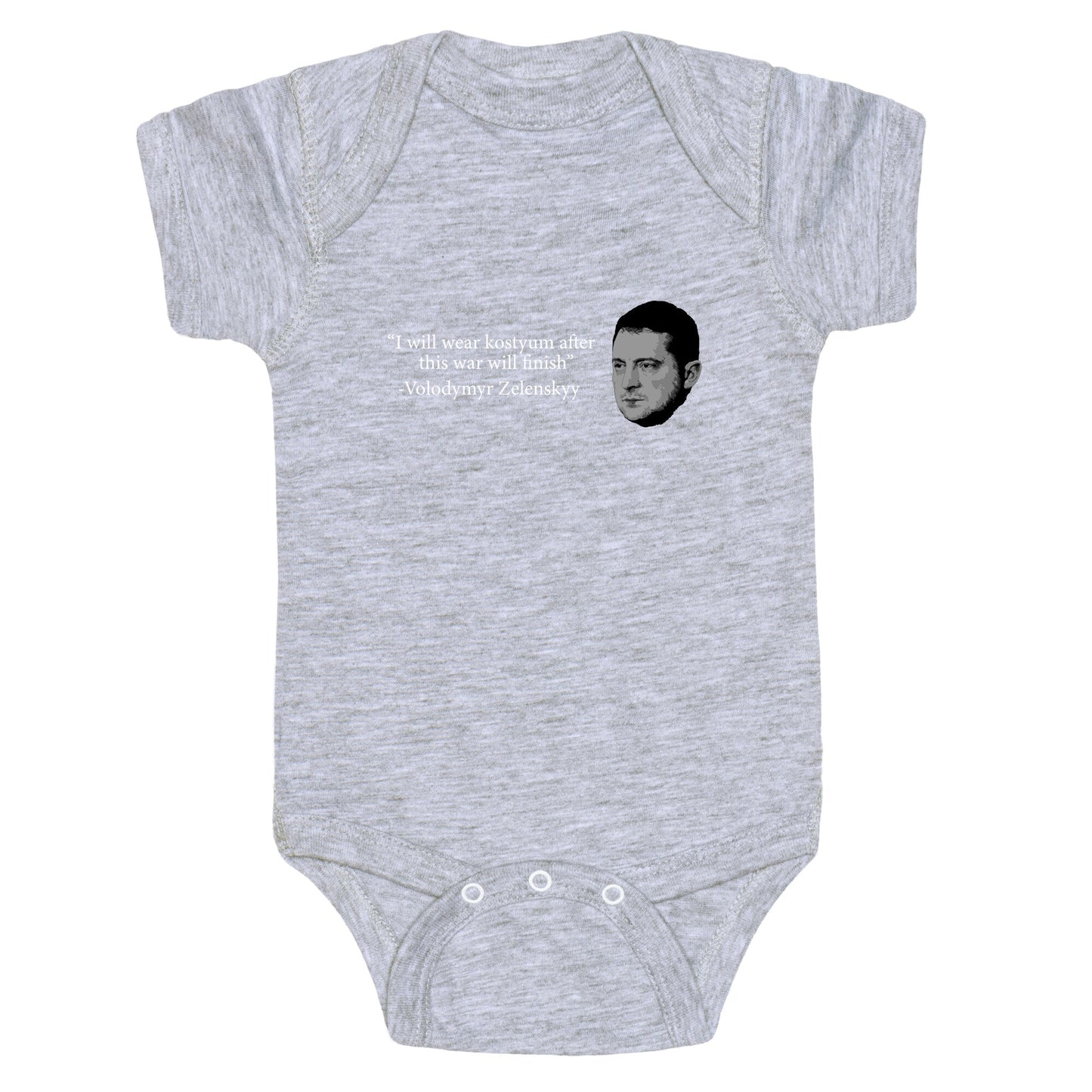 Zelensky Trump Costume Quote Baby One-Piece