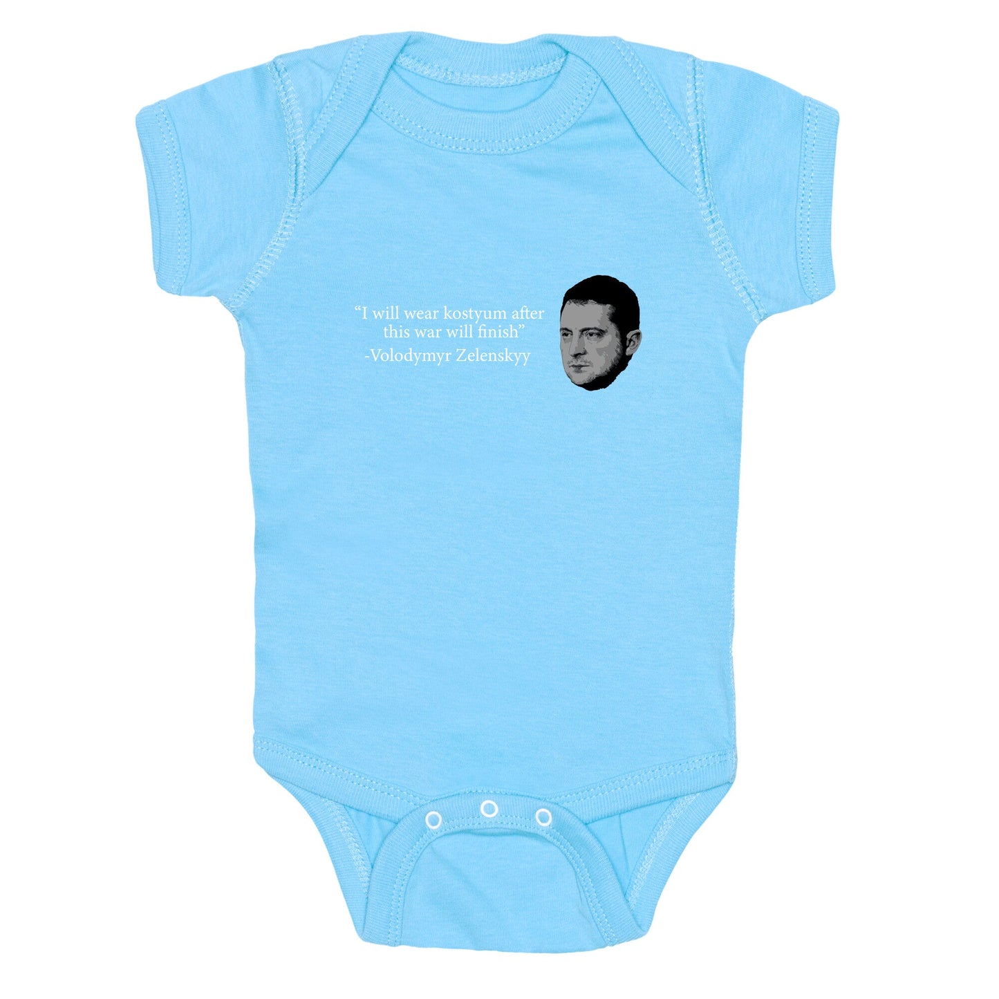 Zelensky Trump Costume Quote Baby One-Piece