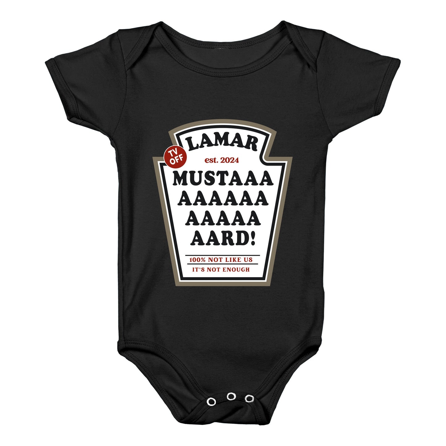 Kendrick Mustard TV Off Baby One-Piece
