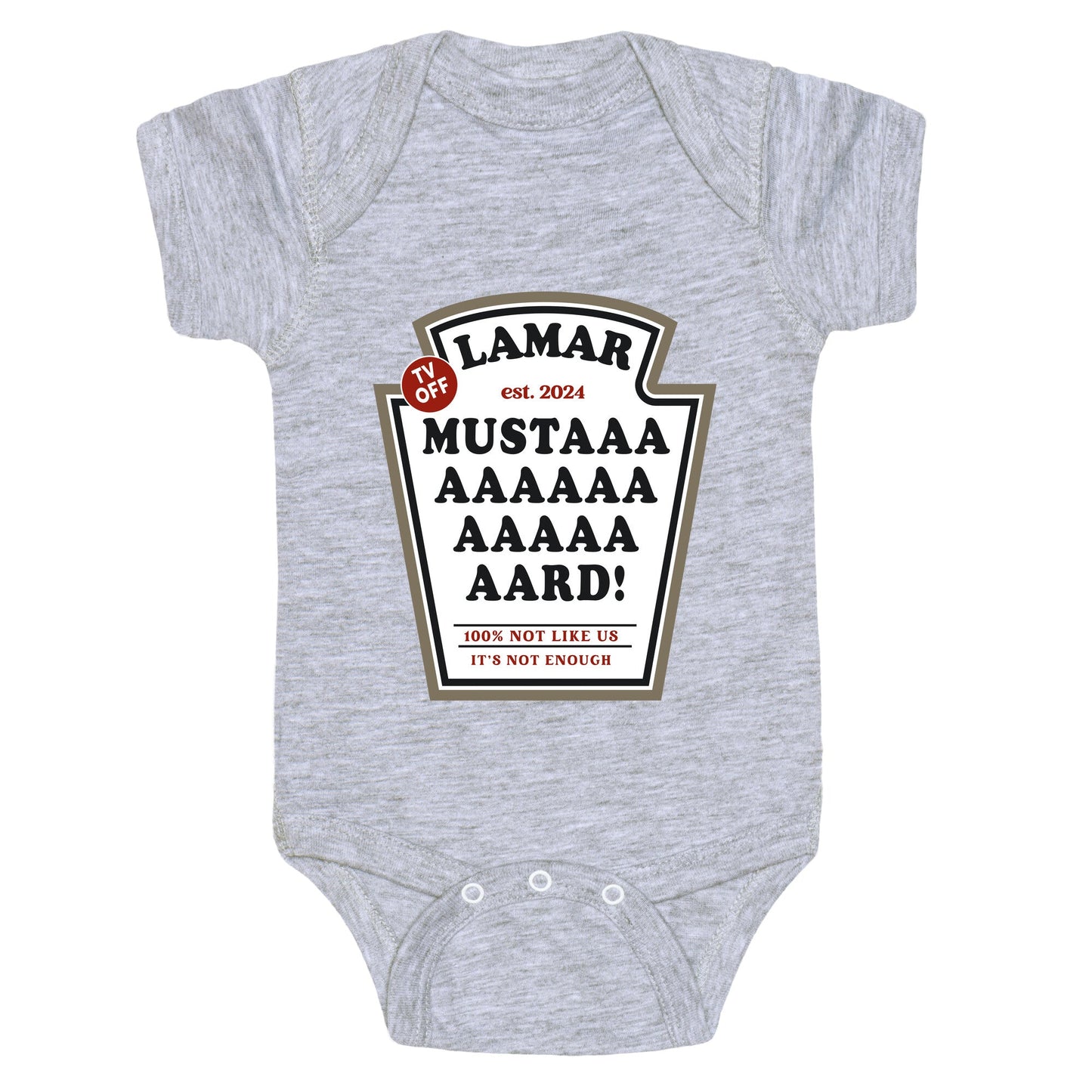 Kendrick Mustard TV Off Baby One-Piece