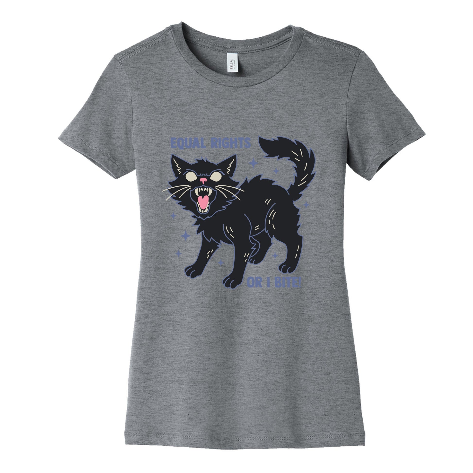 Equal Rights or I Bite Womens Cotton Tee