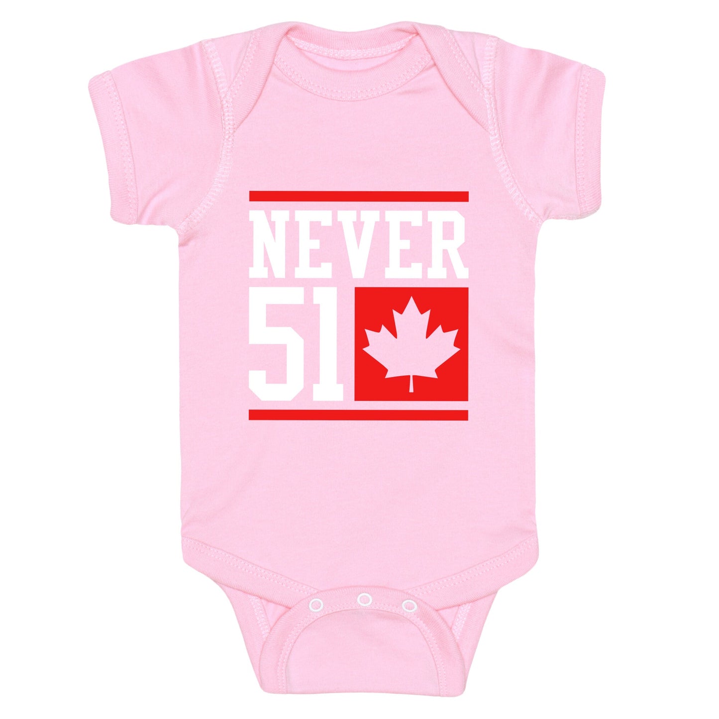 Never 51 Elbows Up Baby One-Piece
