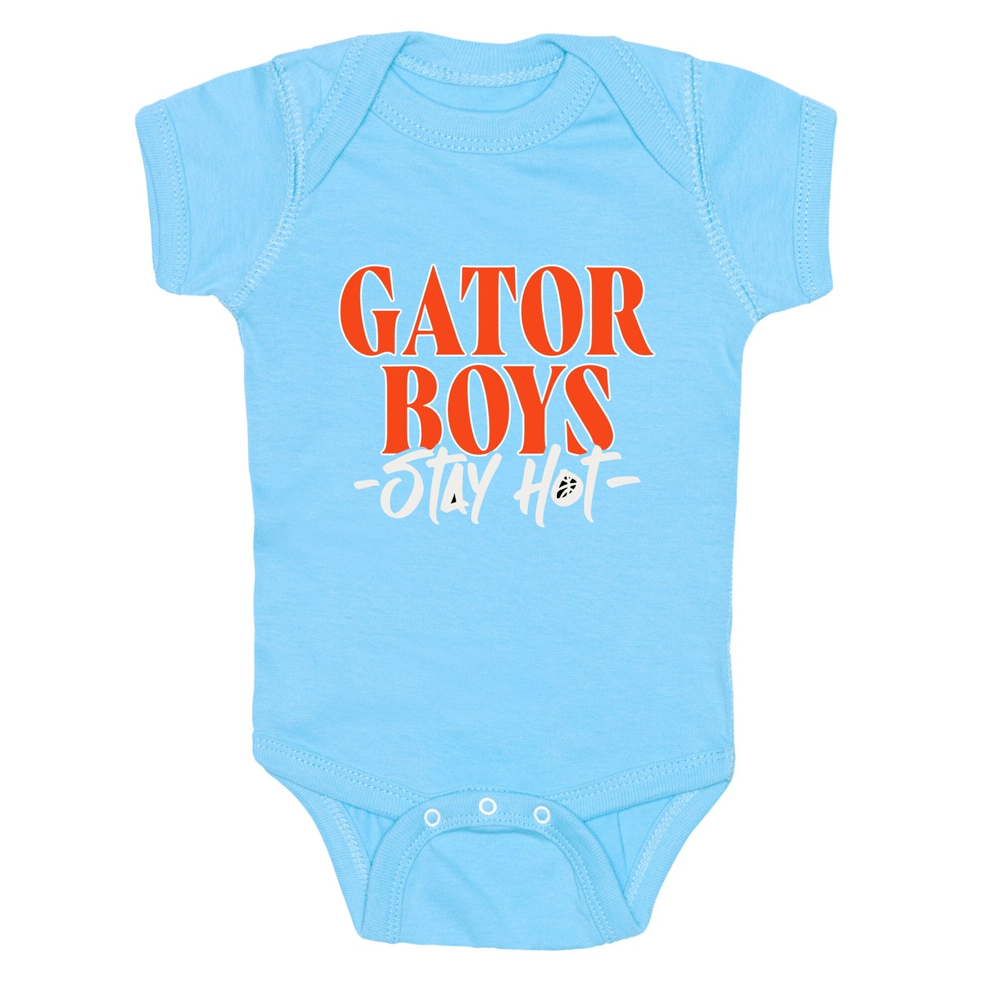Gator Boys Stay Hot Florida Basketball Baby One-Piece