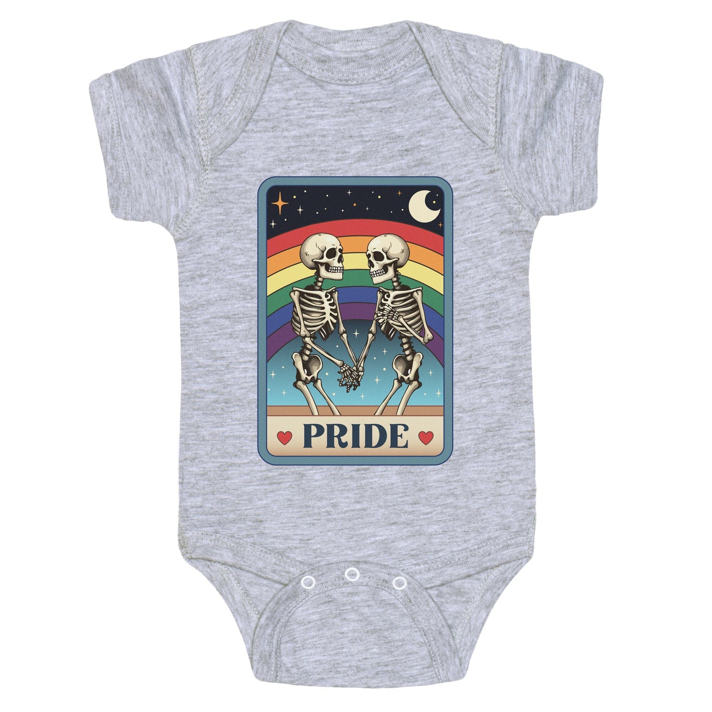 Rainbow Pride Tarot Card Baby One-Piece