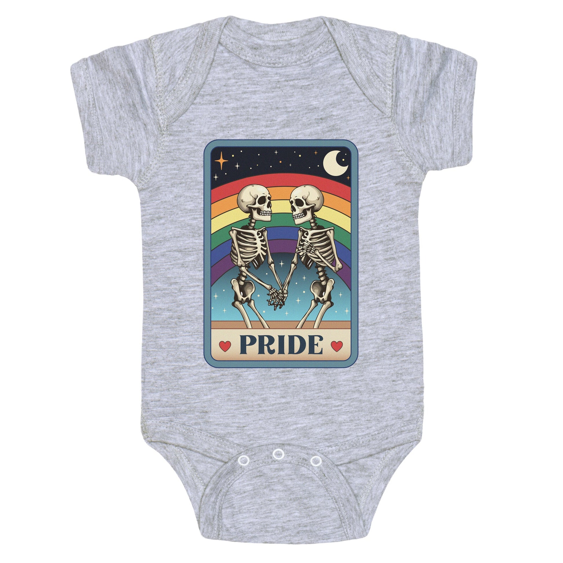 Rainbow Pride Tarot Card Baby One-Piece