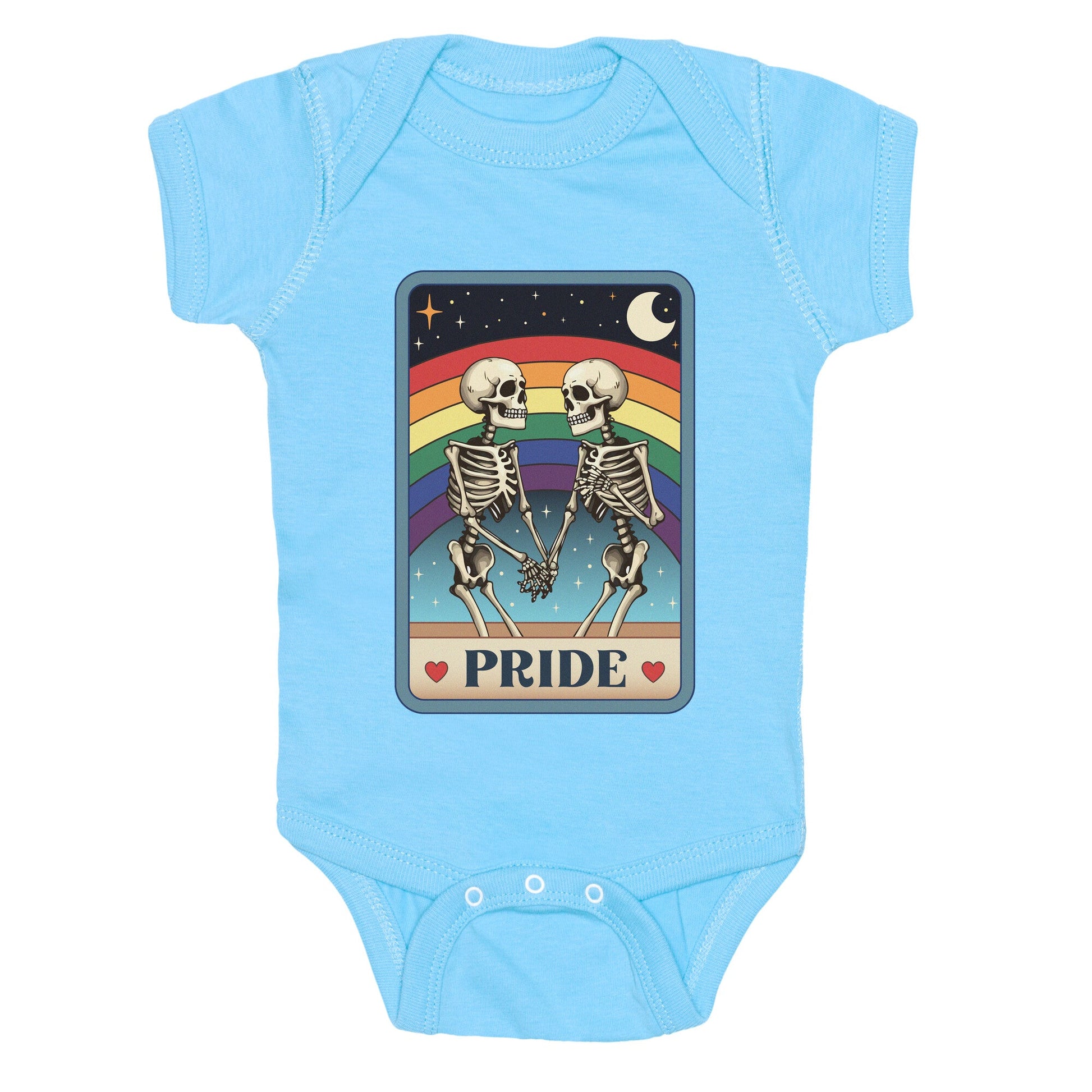 Rainbow Pride Tarot Card Baby One-Piece