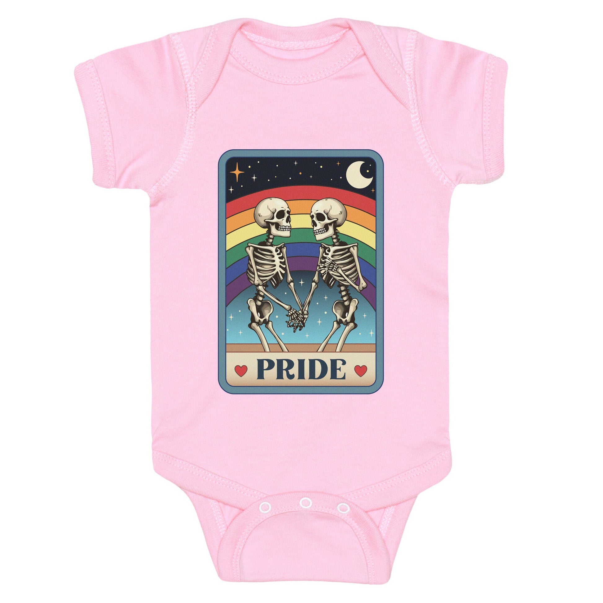 Rainbow Pride Tarot Card Baby One-Piece