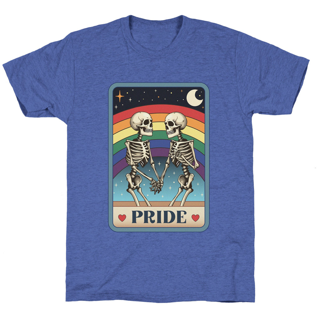 Rainbow Pride Tarot Card Unisex Triblend Tee