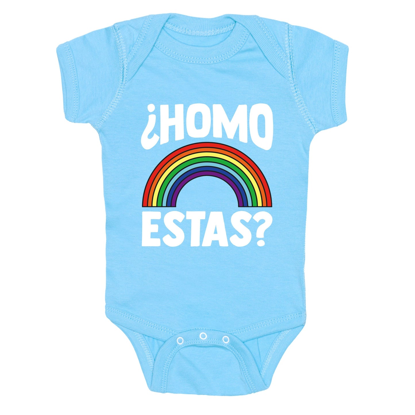 Homo Estas Rainbow Pride Baby One-Piece
