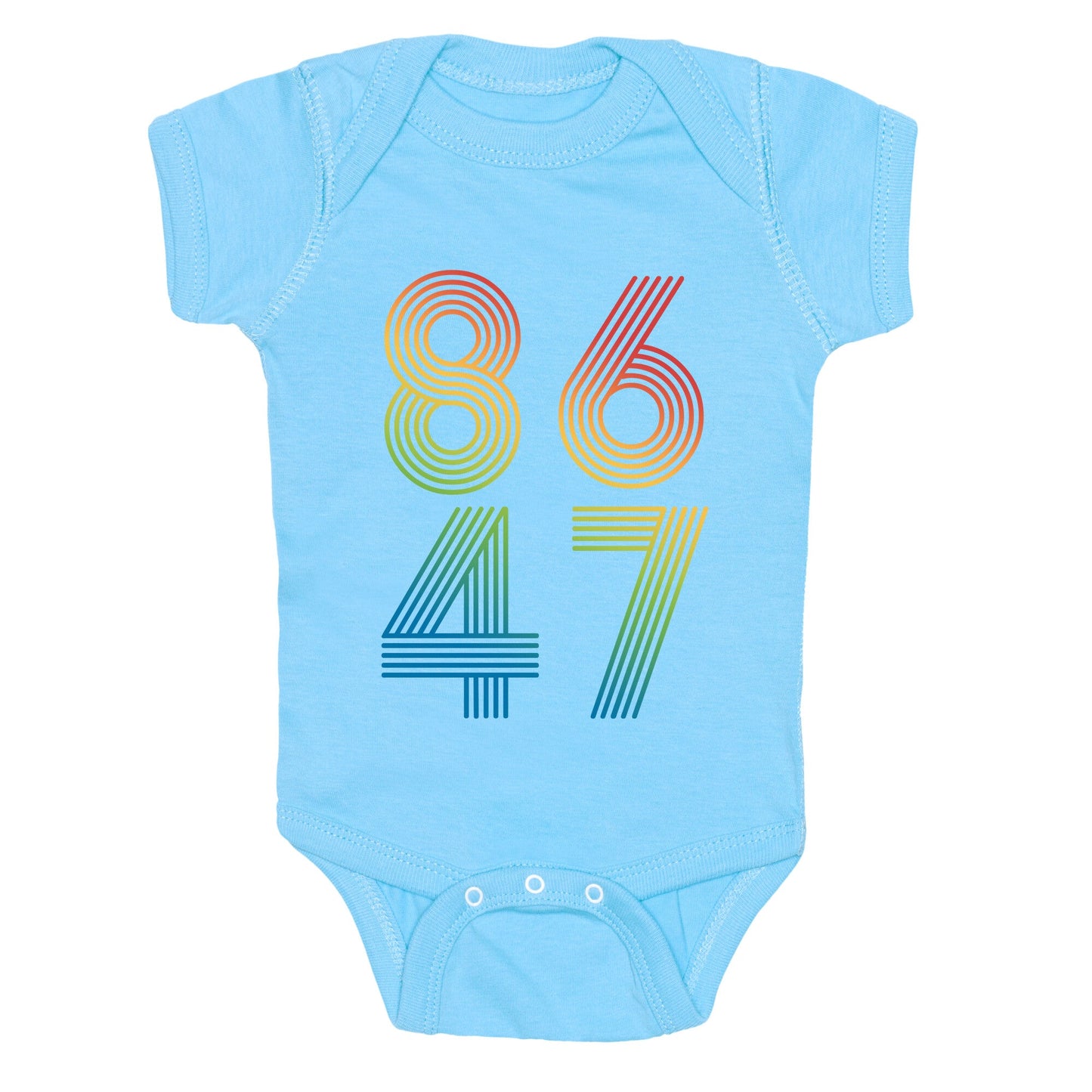 8647 Anti Trump Rainbow Baby One-Piece