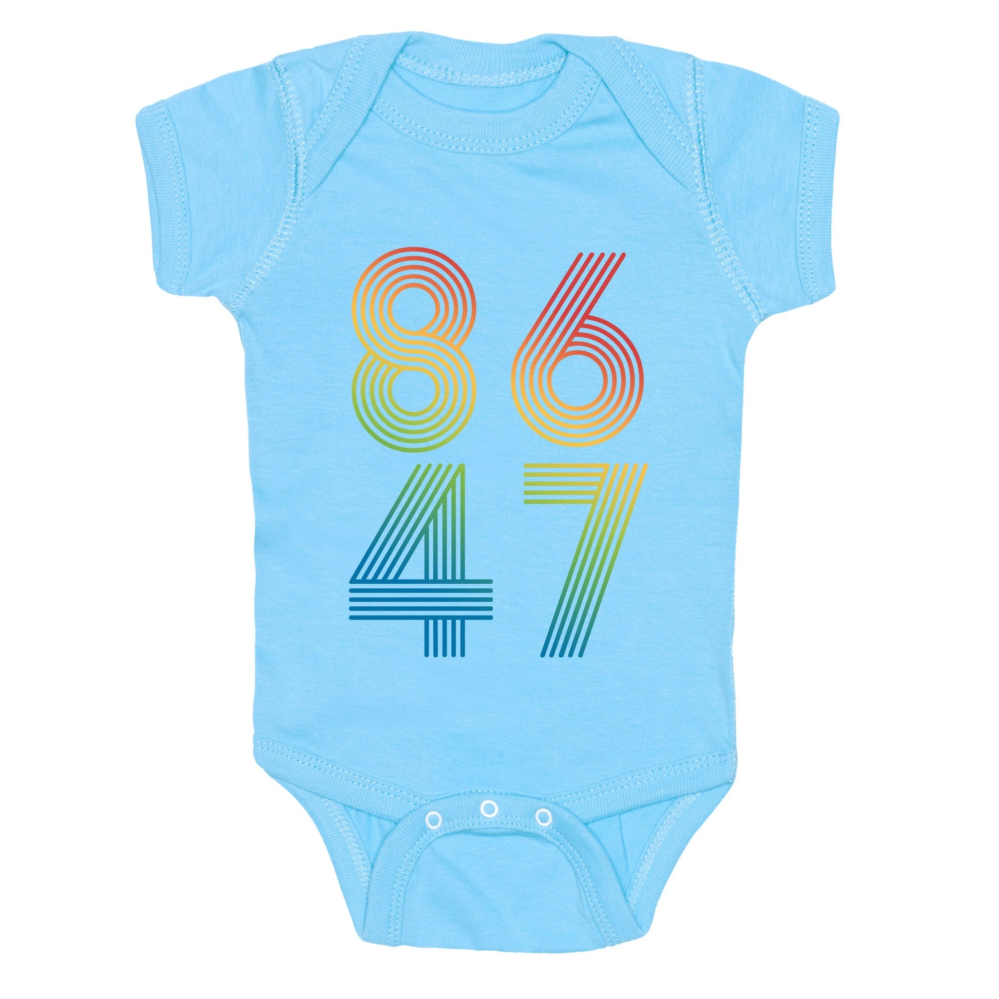 8647 Anti Trump Rainbow Baby One-Piece