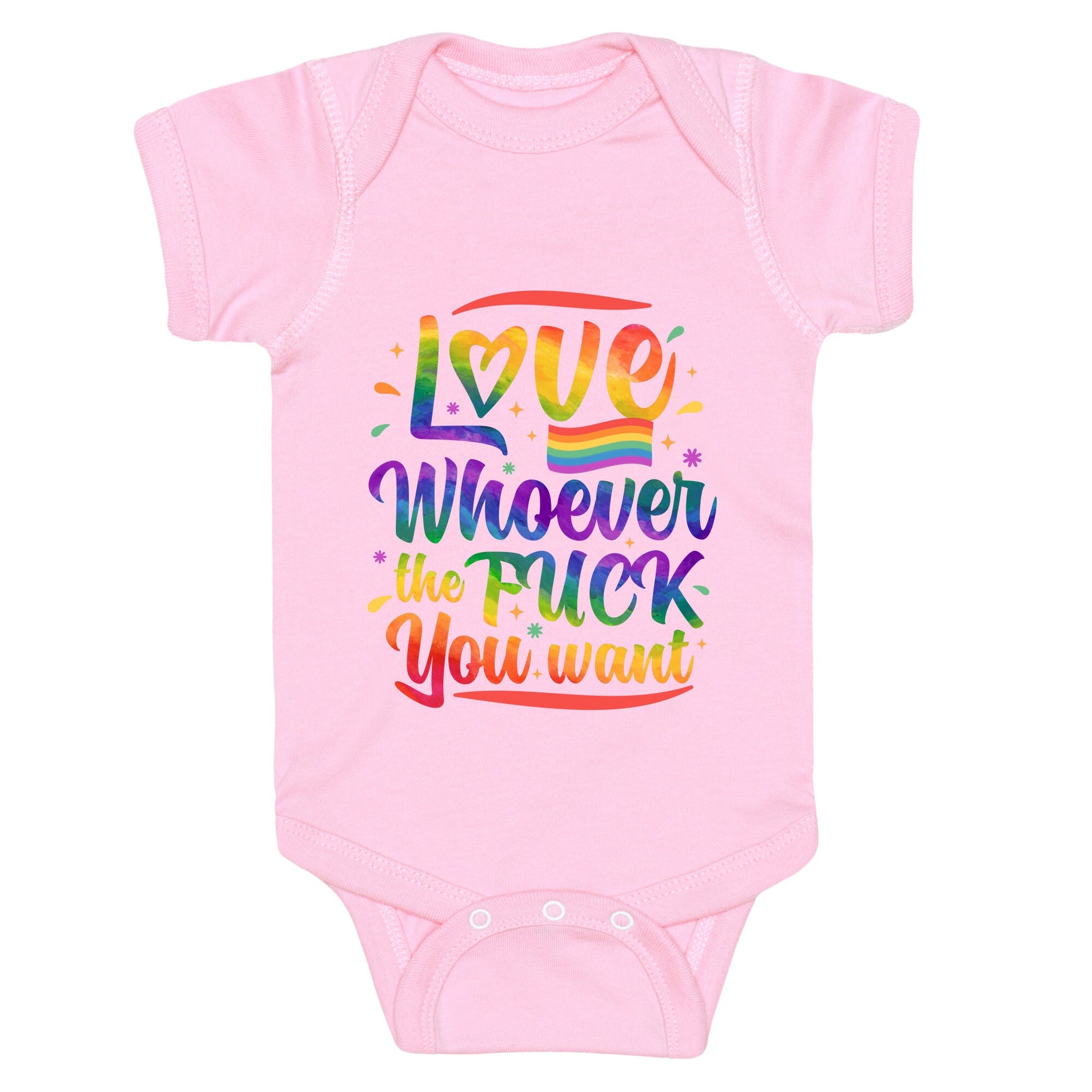 Love Whoever The F You Want Baby One-Piece
