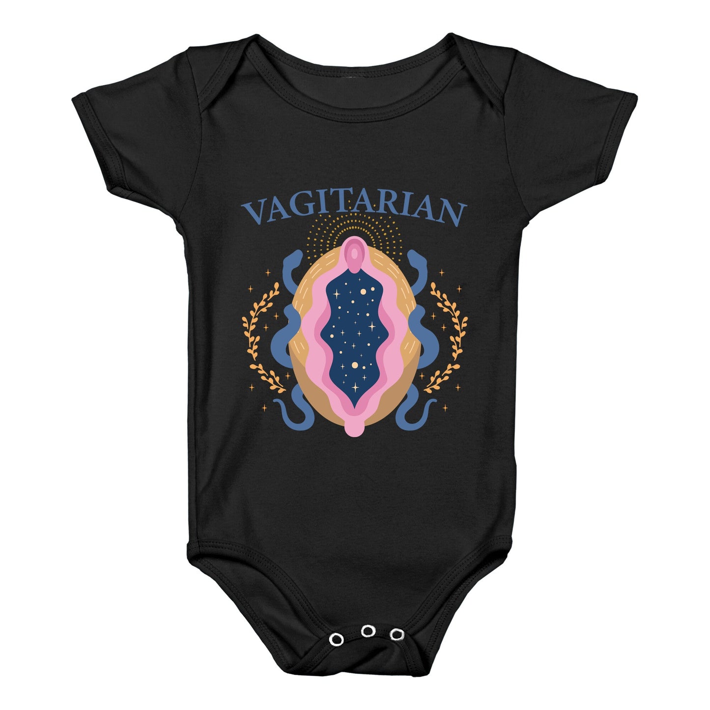 Vagitarian Lesbian Pride Baby One-Piece