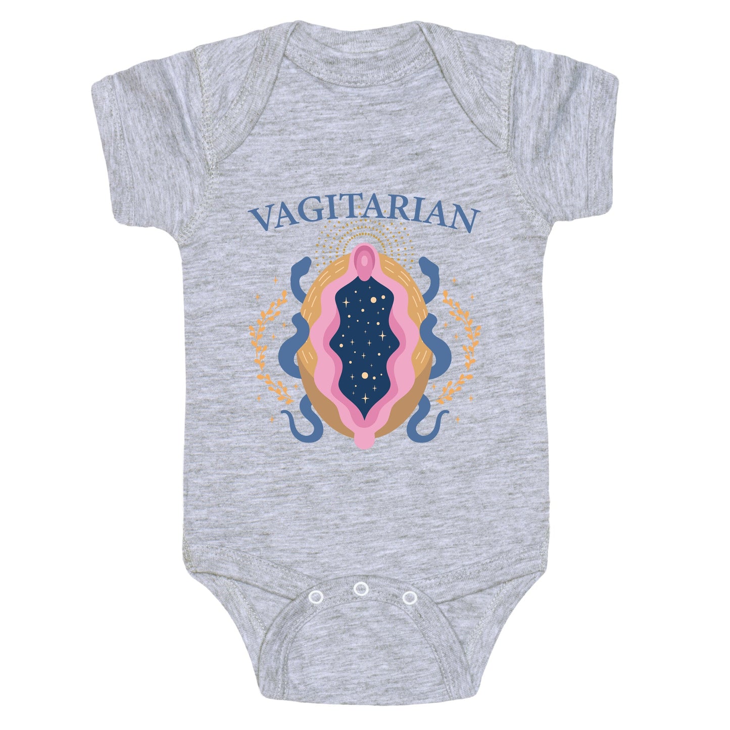 Vagitarian Lesbian Pride Baby One-Piece