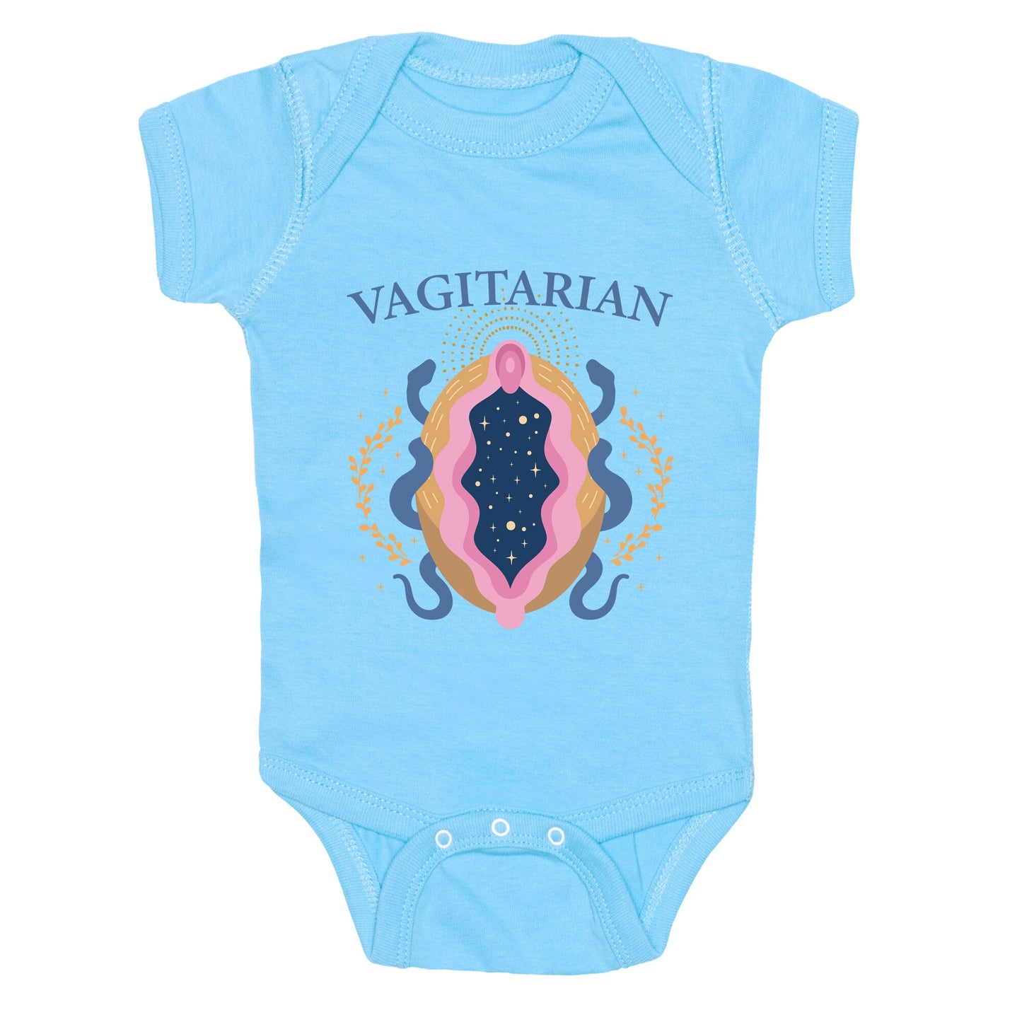 Vagitarian Lesbian Pride Baby One-Piece