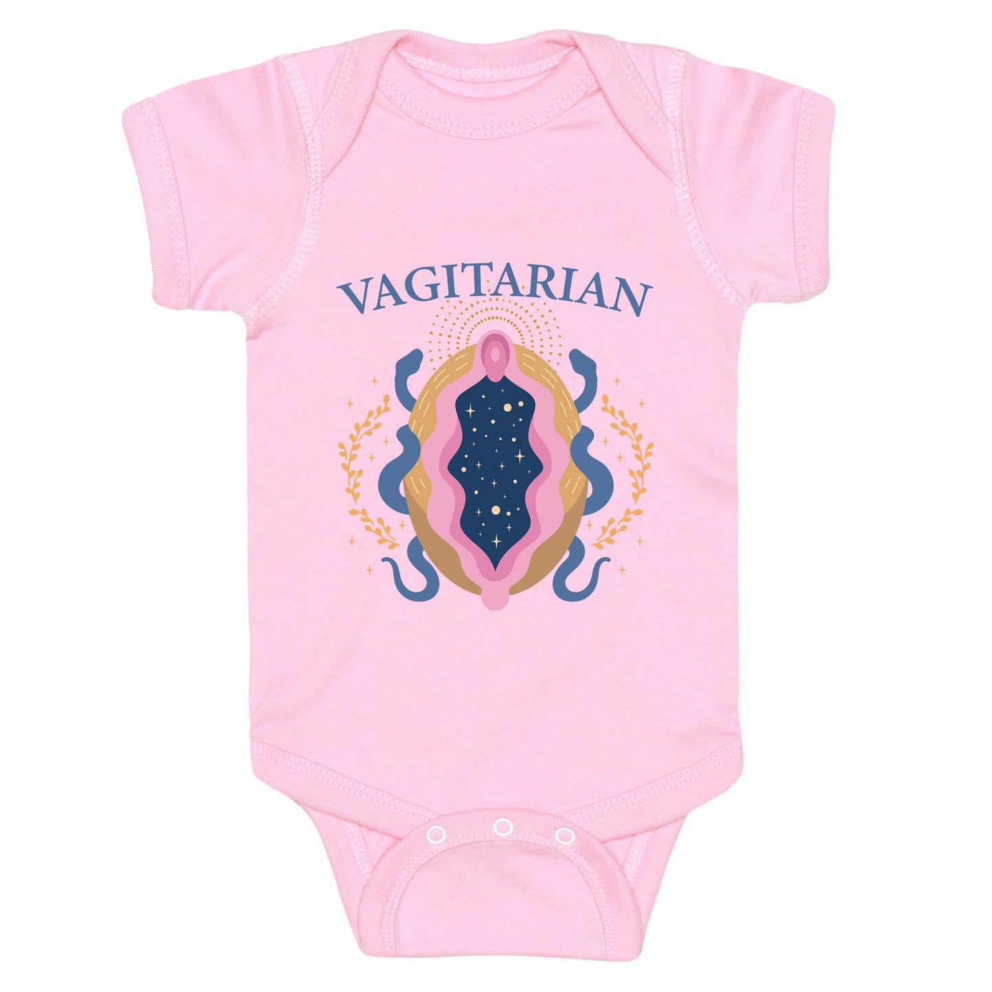 Vagitarian Lesbian Pride Baby One-Piece